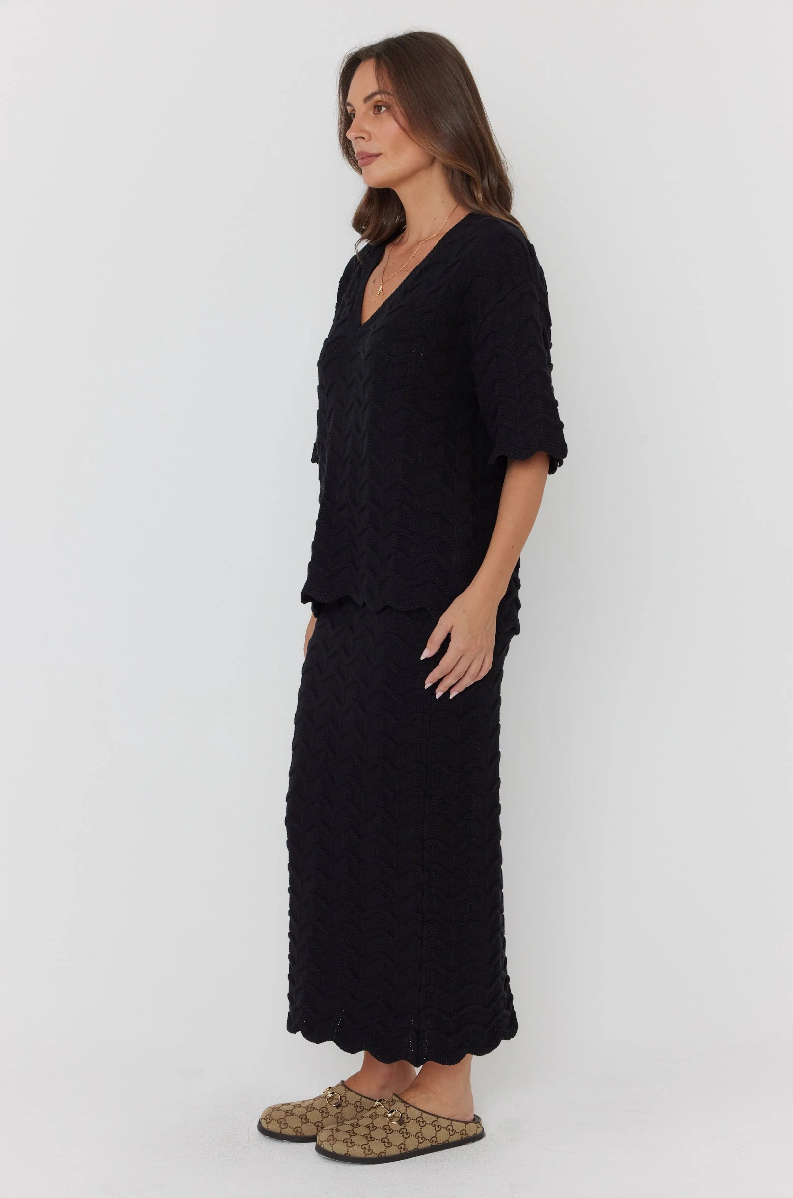 AGAPE Knit Top Black - Image 10