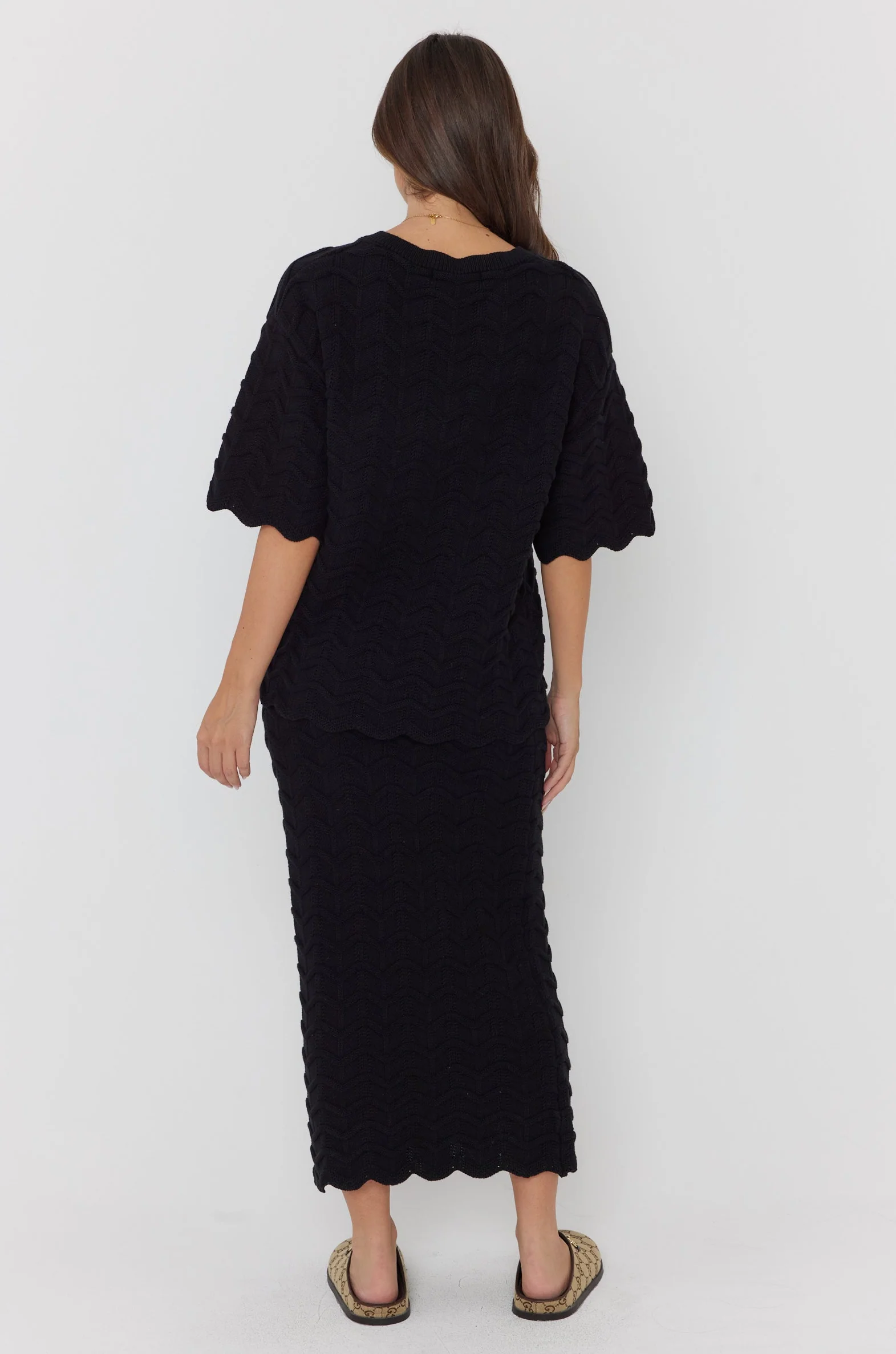 AGAPE Knit Top Black - Image 11