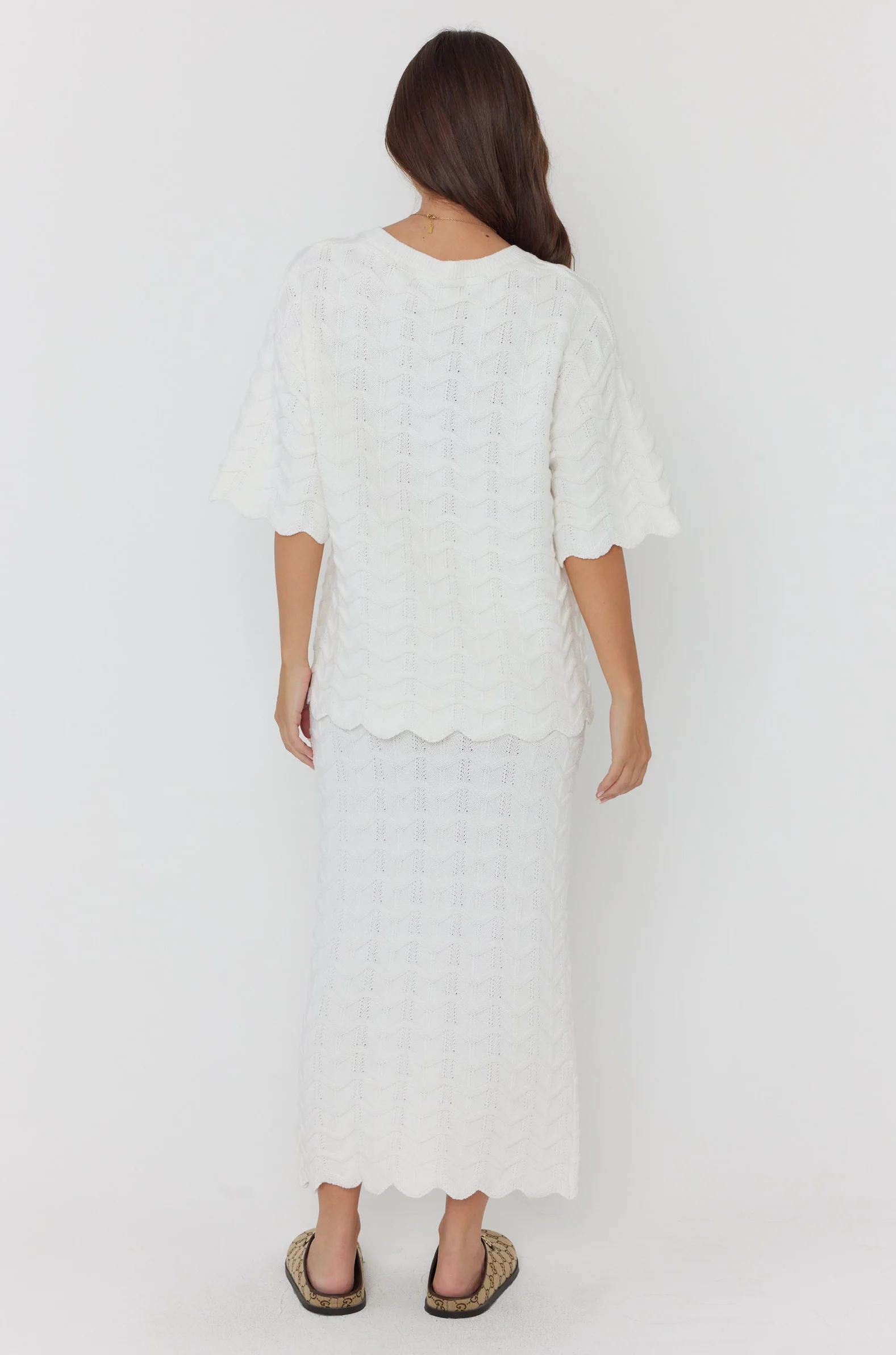 AGAPE Knit Top White - Image 11