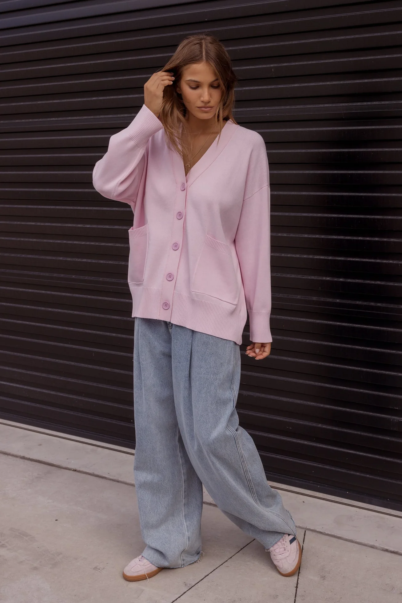 AMAIS Cardigan Light Pink - Image 4