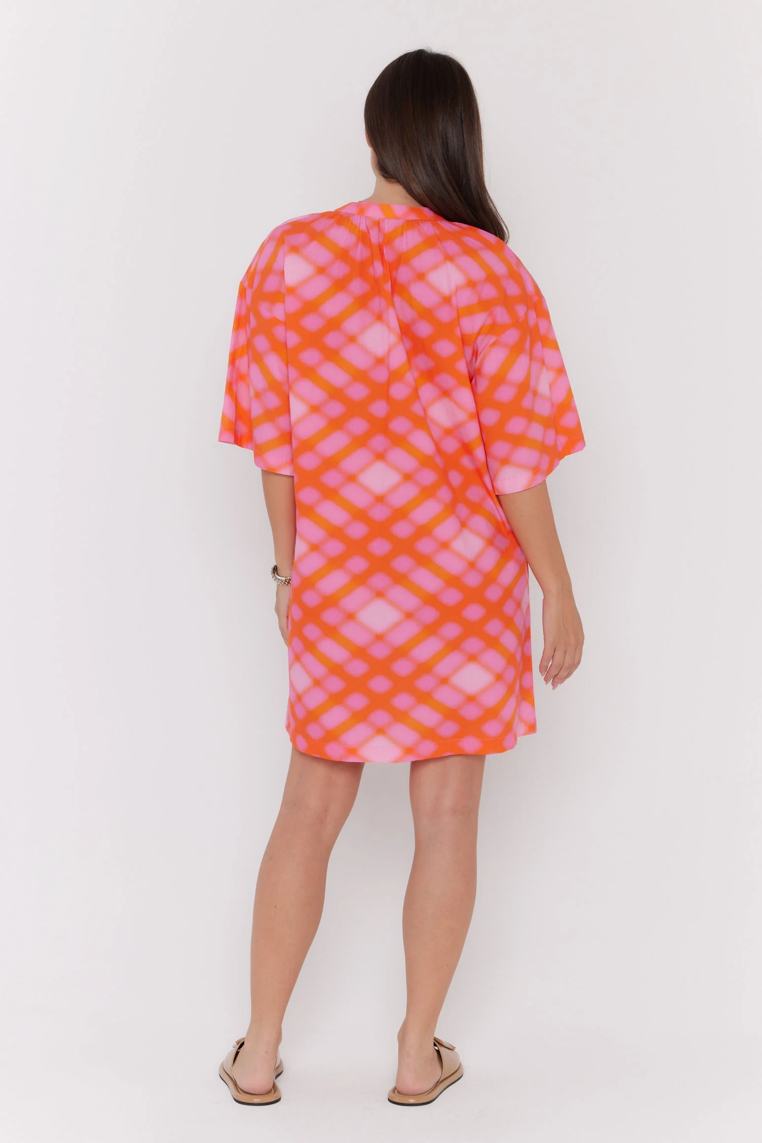 AURA Dress Pink Blur Print - Image 14
