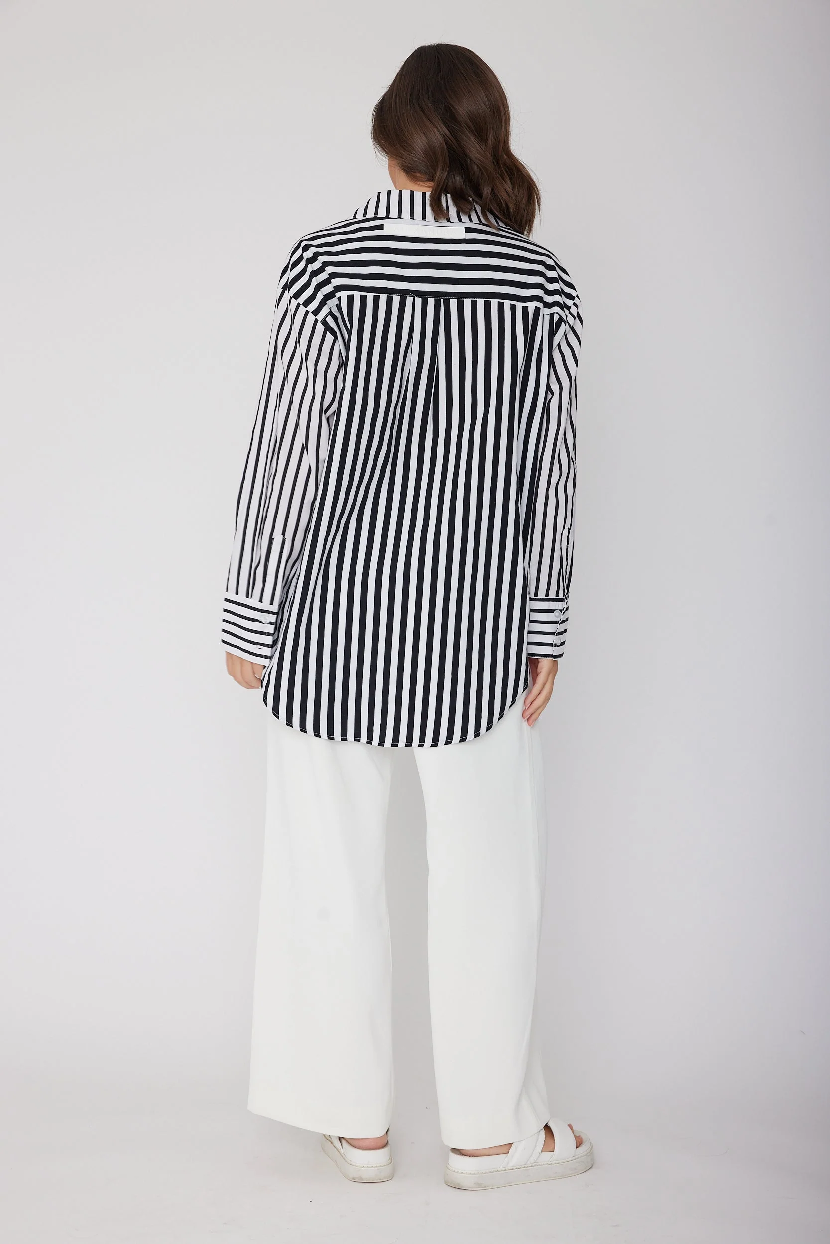 AUSTIN Shirt Mixed Stripe Black - Image 10