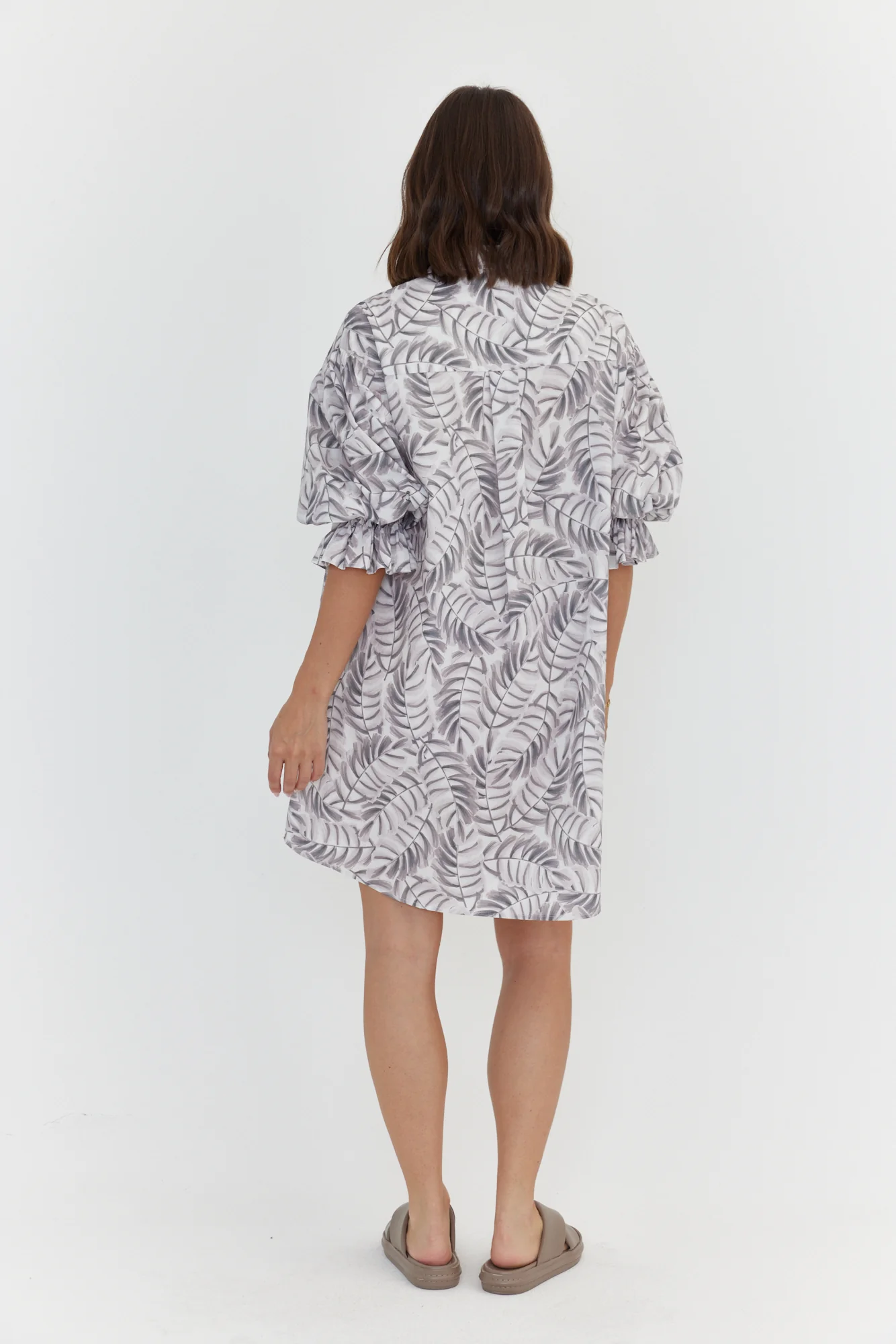BERKEN Dress Coco Leaf Print - Image 11