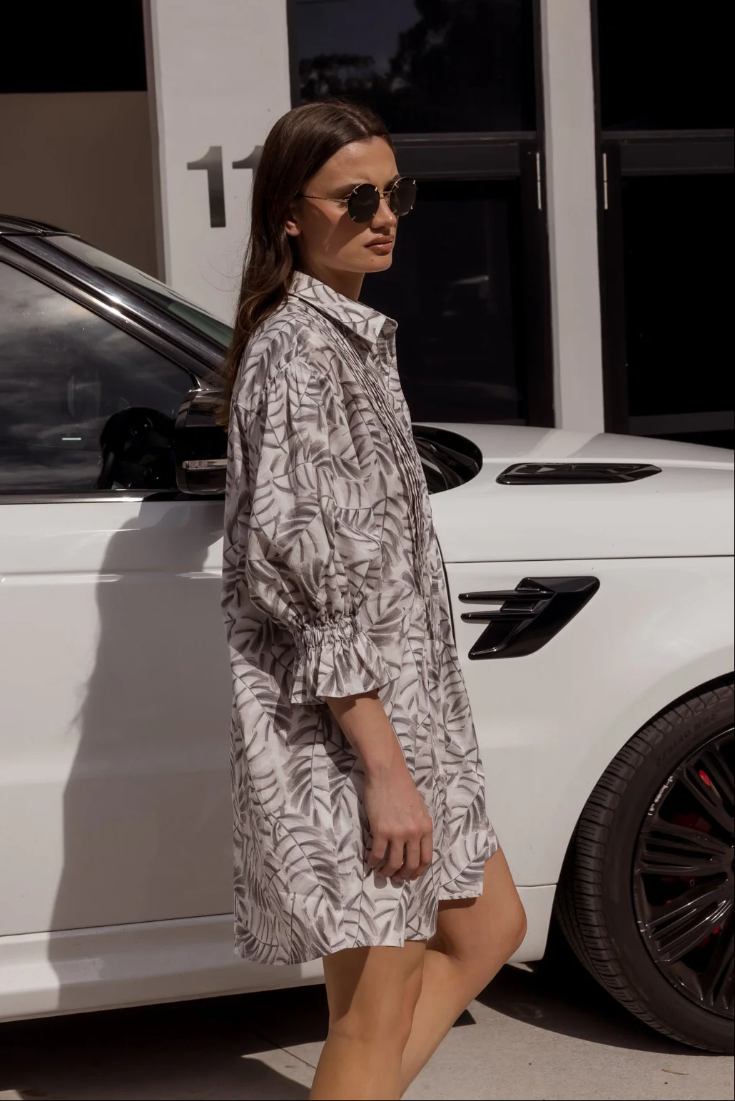 BERKEN Dress Coco Leaf Print - Image 4