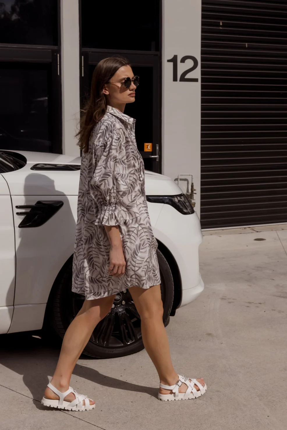 BERKEN Dress Coco Leaf Print - Image 5