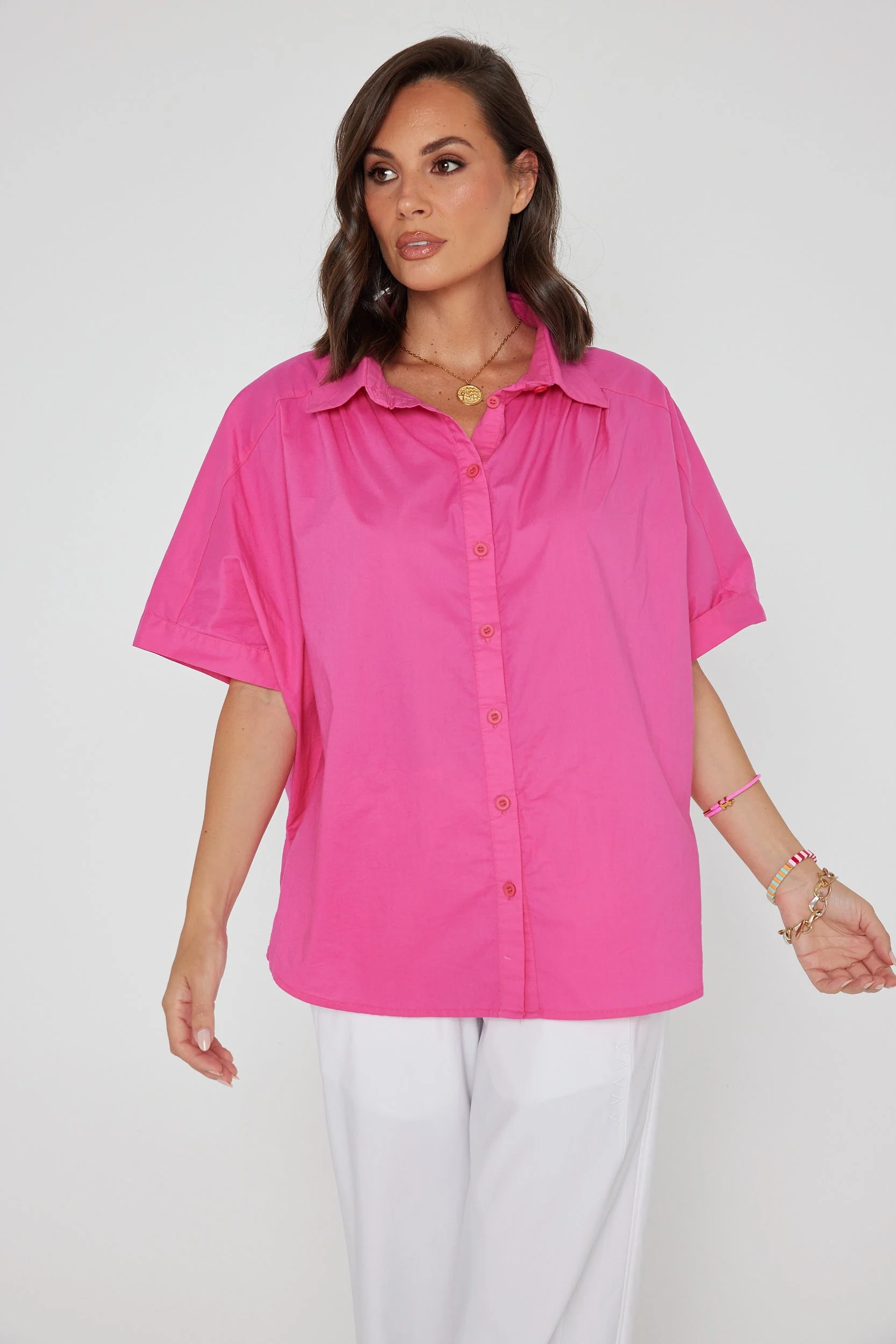 BONJOUR Shirt Pink - Image 5