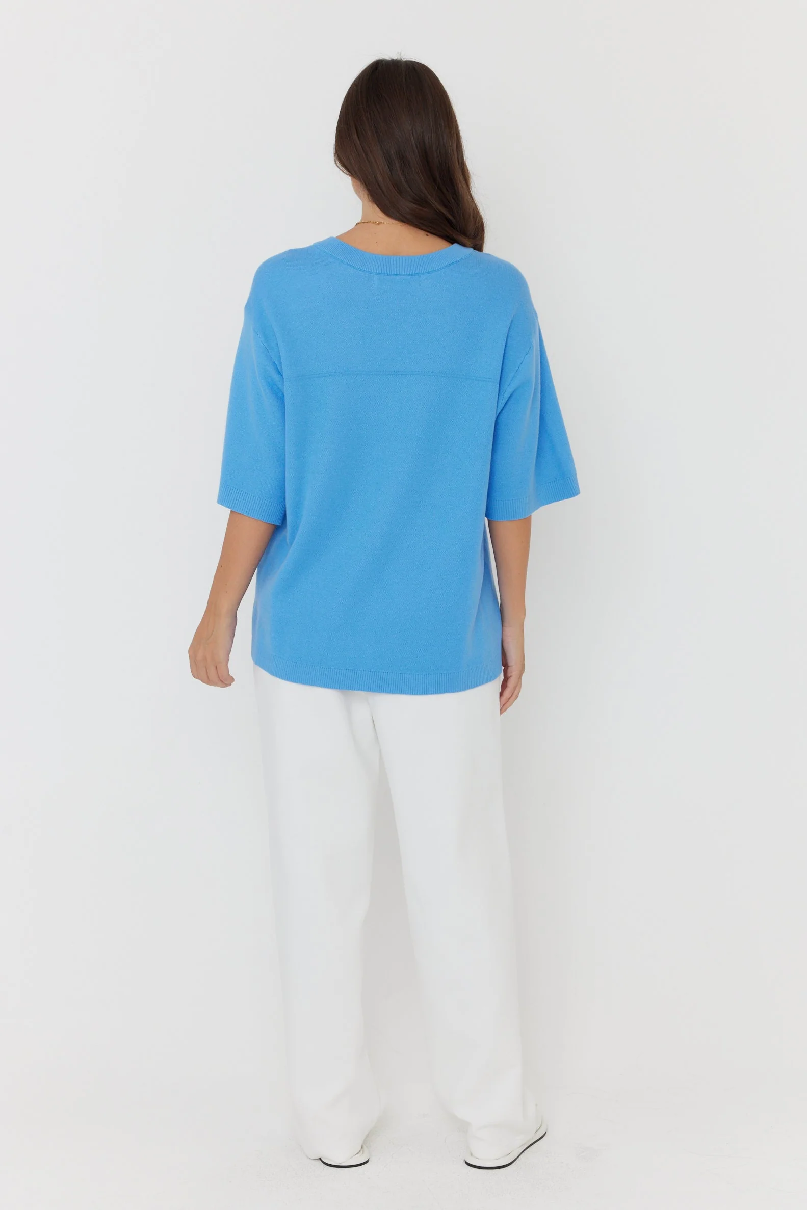 CAMILLY Knit Top Blue - Image 12