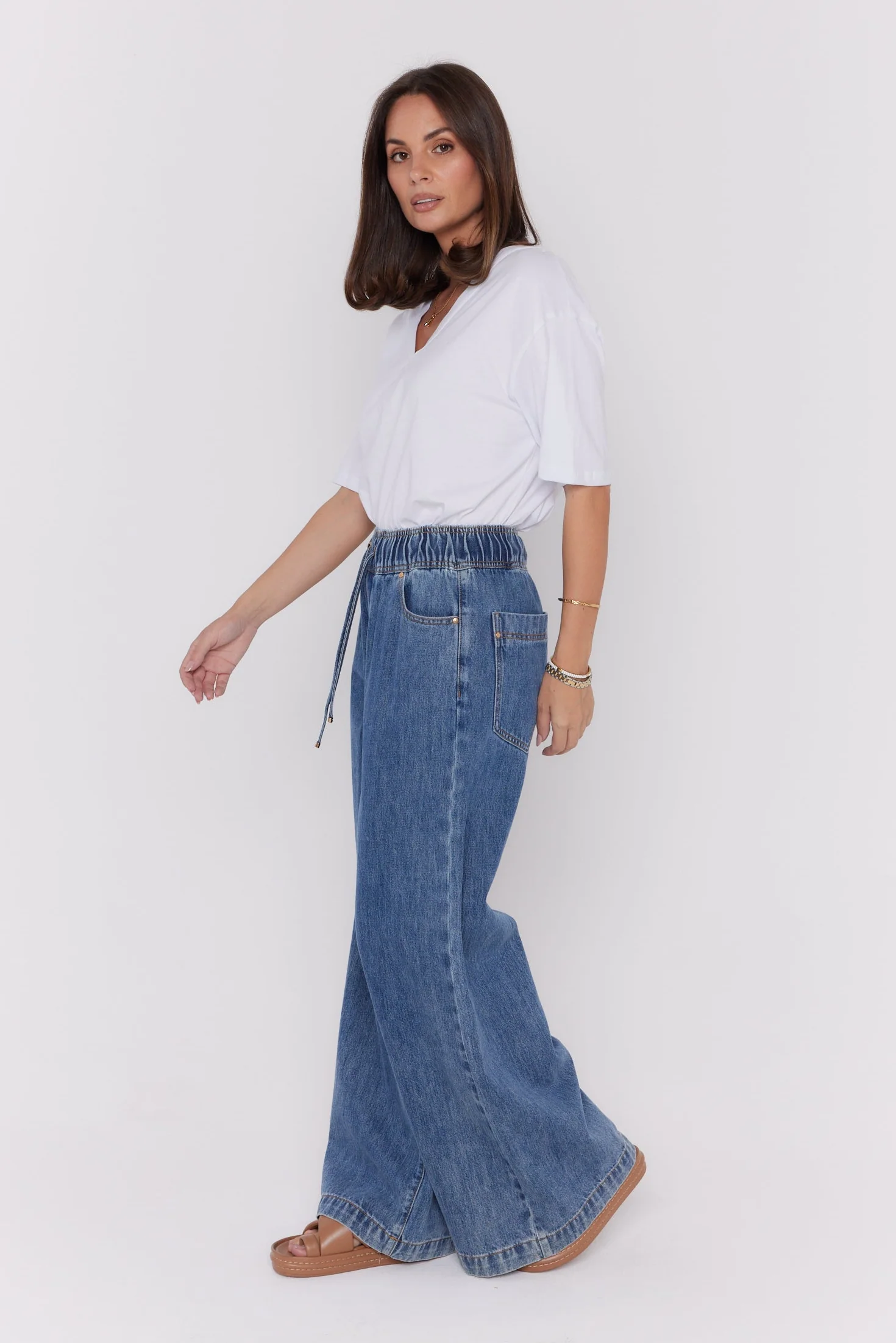 CASEY Jeans Mid Blue Wash Denim - Image 10