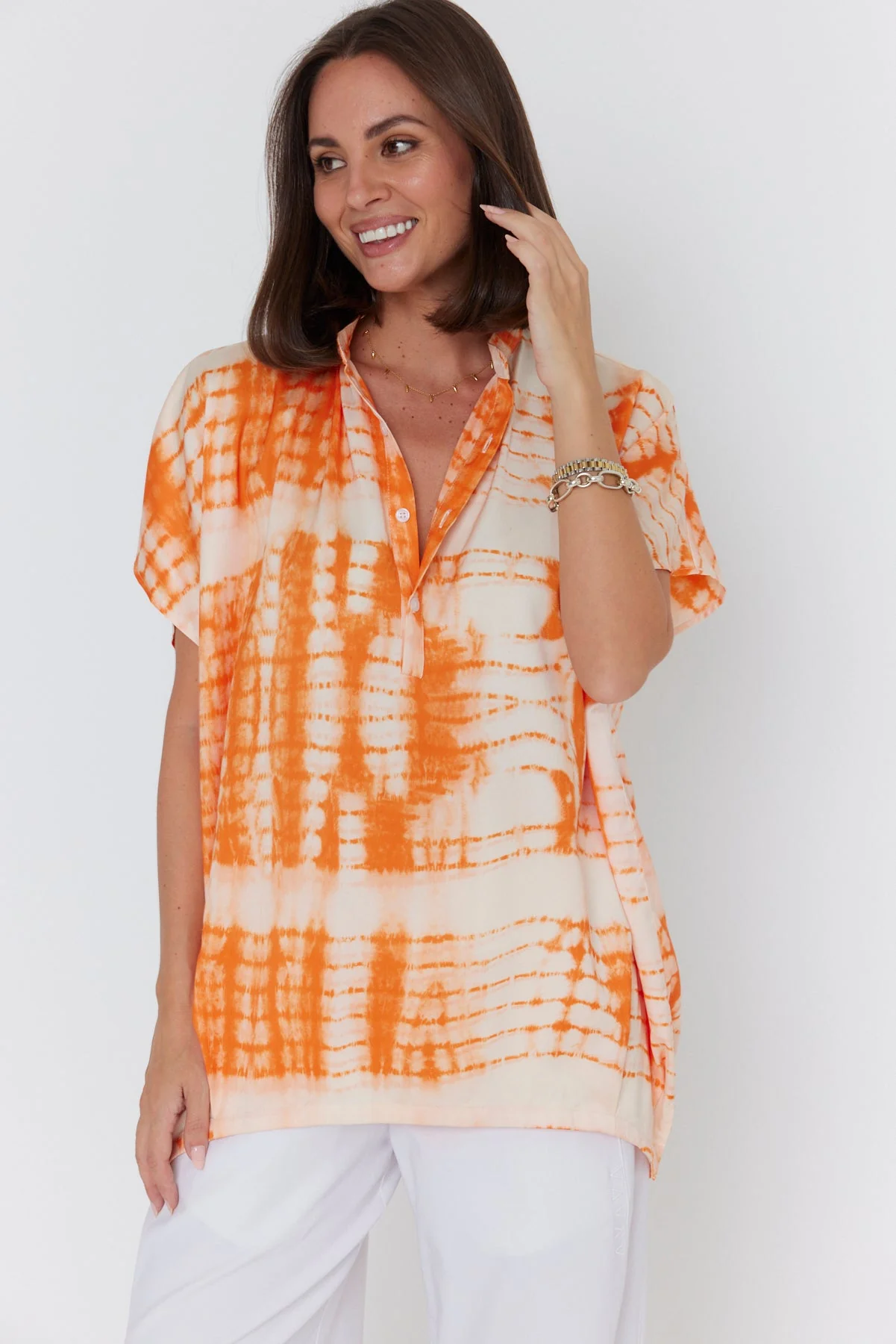 CHICAGO Blouse Orange - Image 3