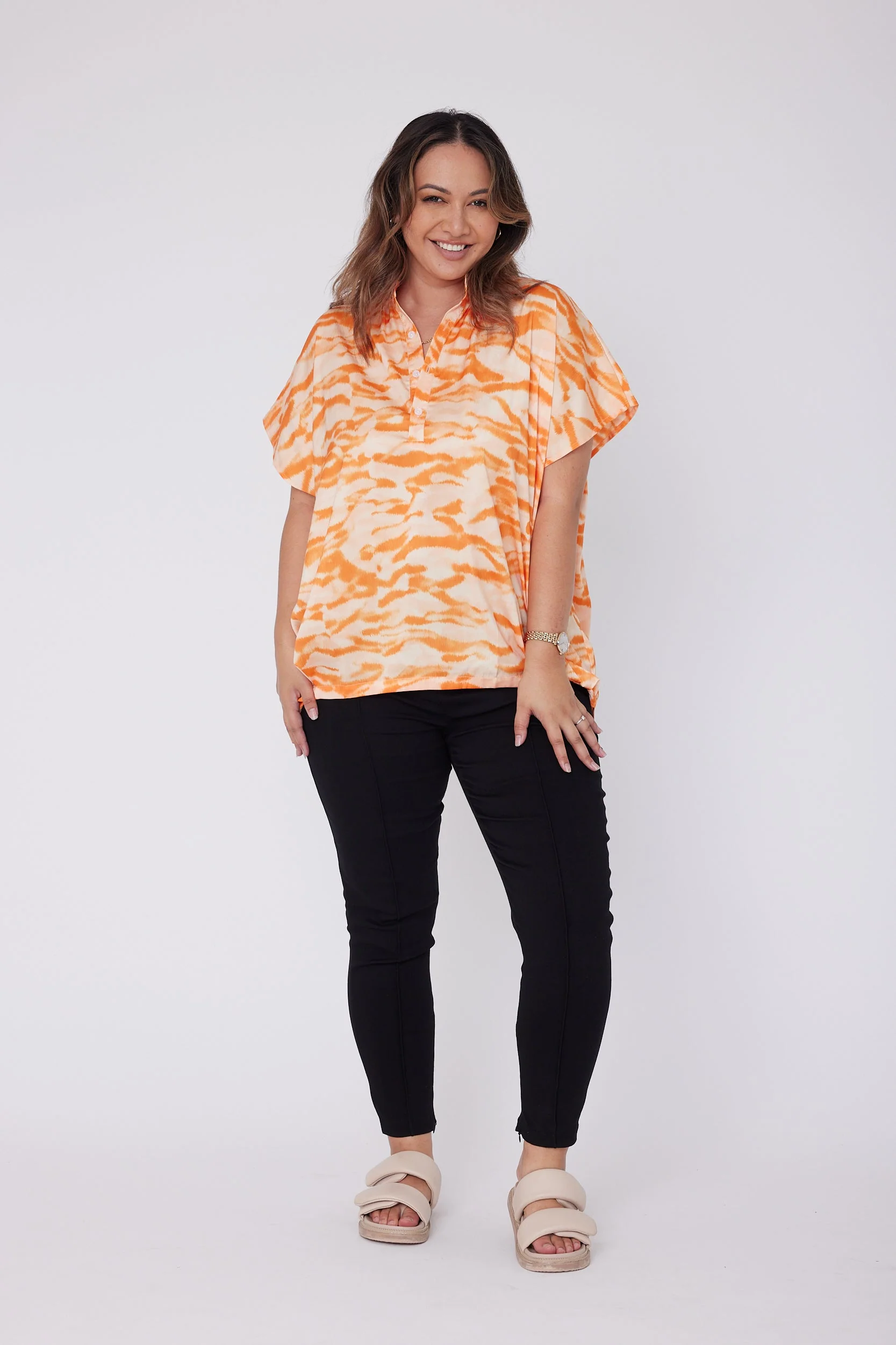 CHICAGO Blouse Orange - Image 8
