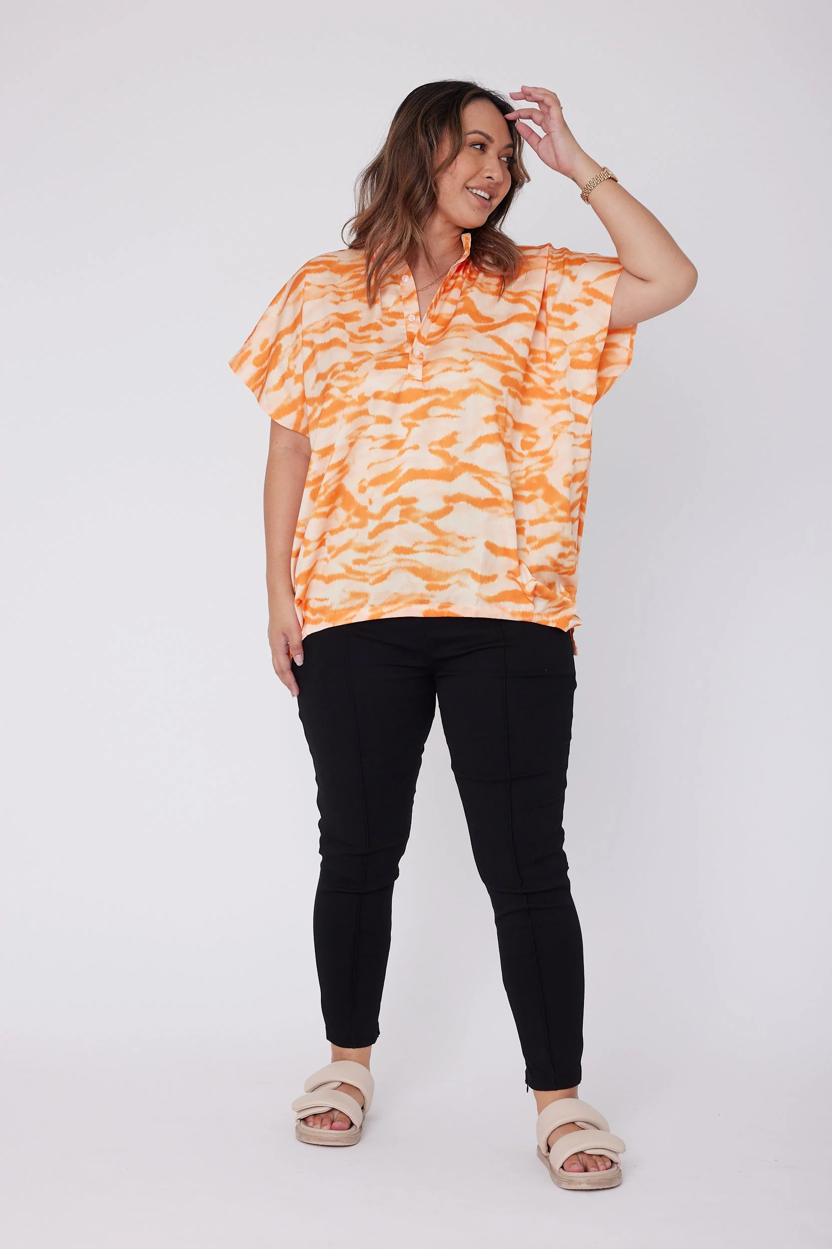 CHICAGO Blouse Orange - Image 9