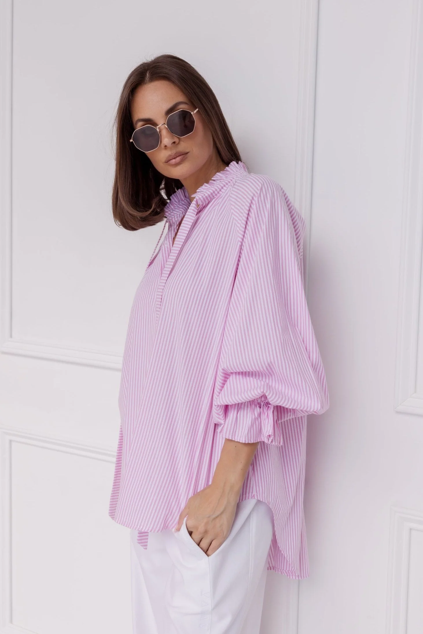 DANILL Blouse Pink Stripe - Image 4