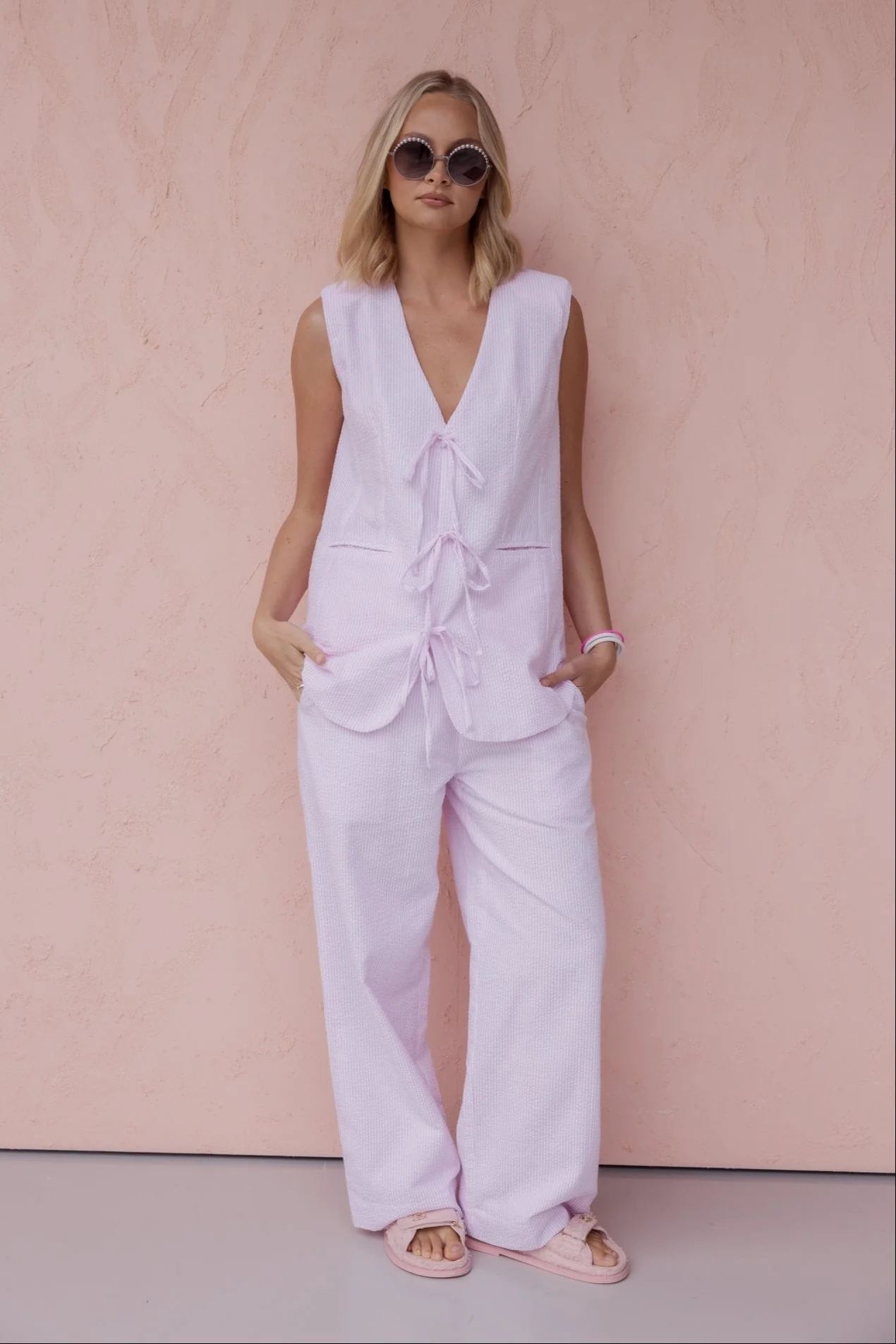 DENIS Pants Pink Stripe - Image 3