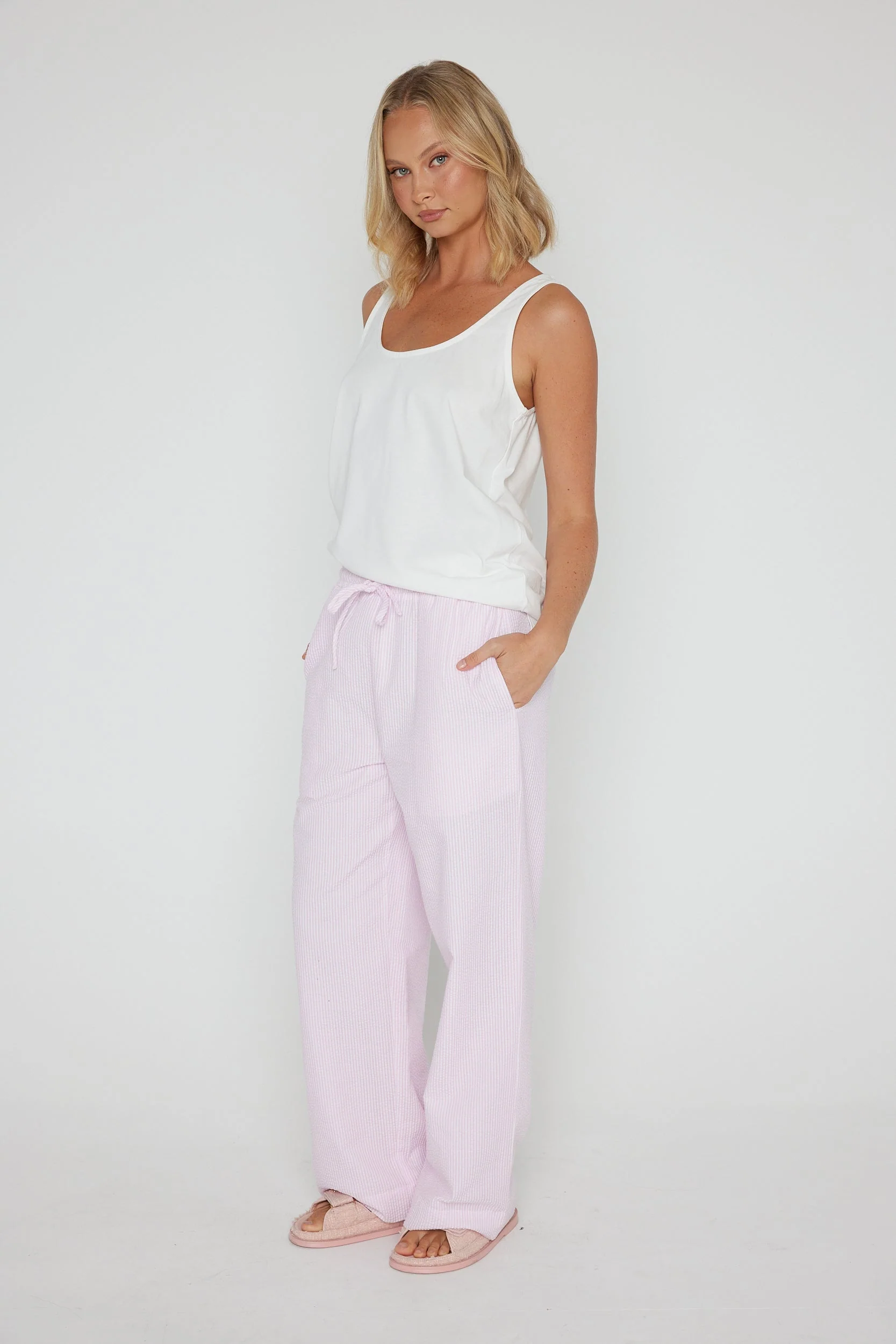DENIS Pants Pink Stripe - Image 9