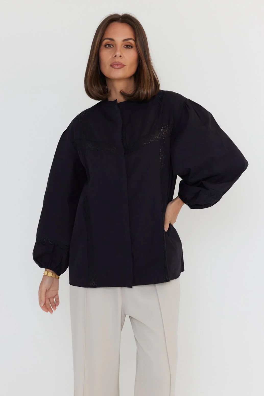 EVERETT Blouse Black - Image 8