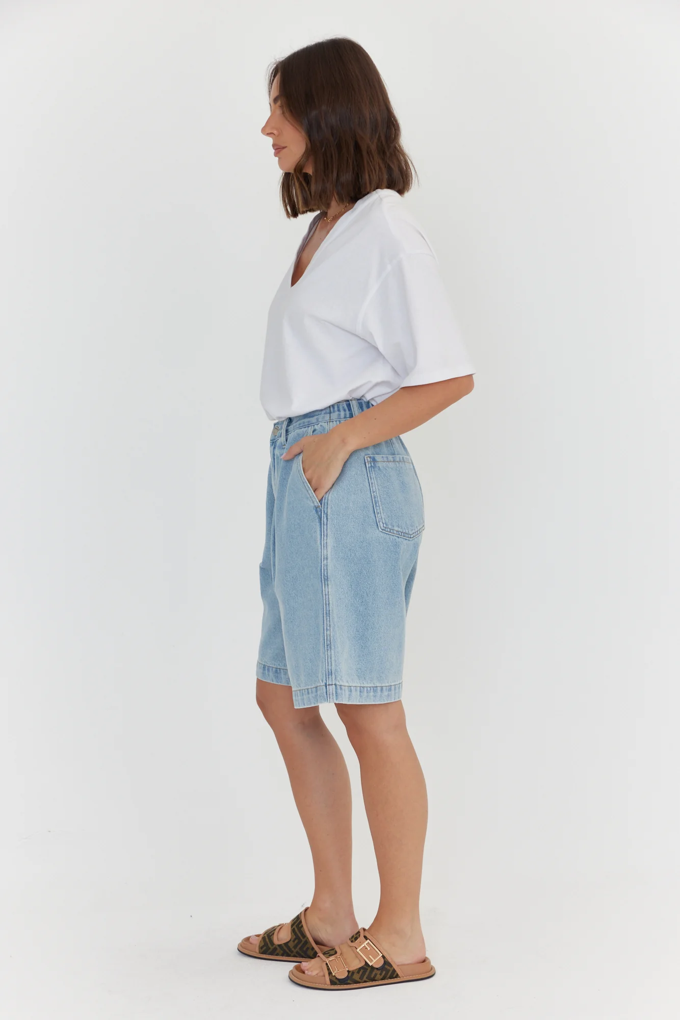 HARVEY Shorts Light Blue Denim - Image 14