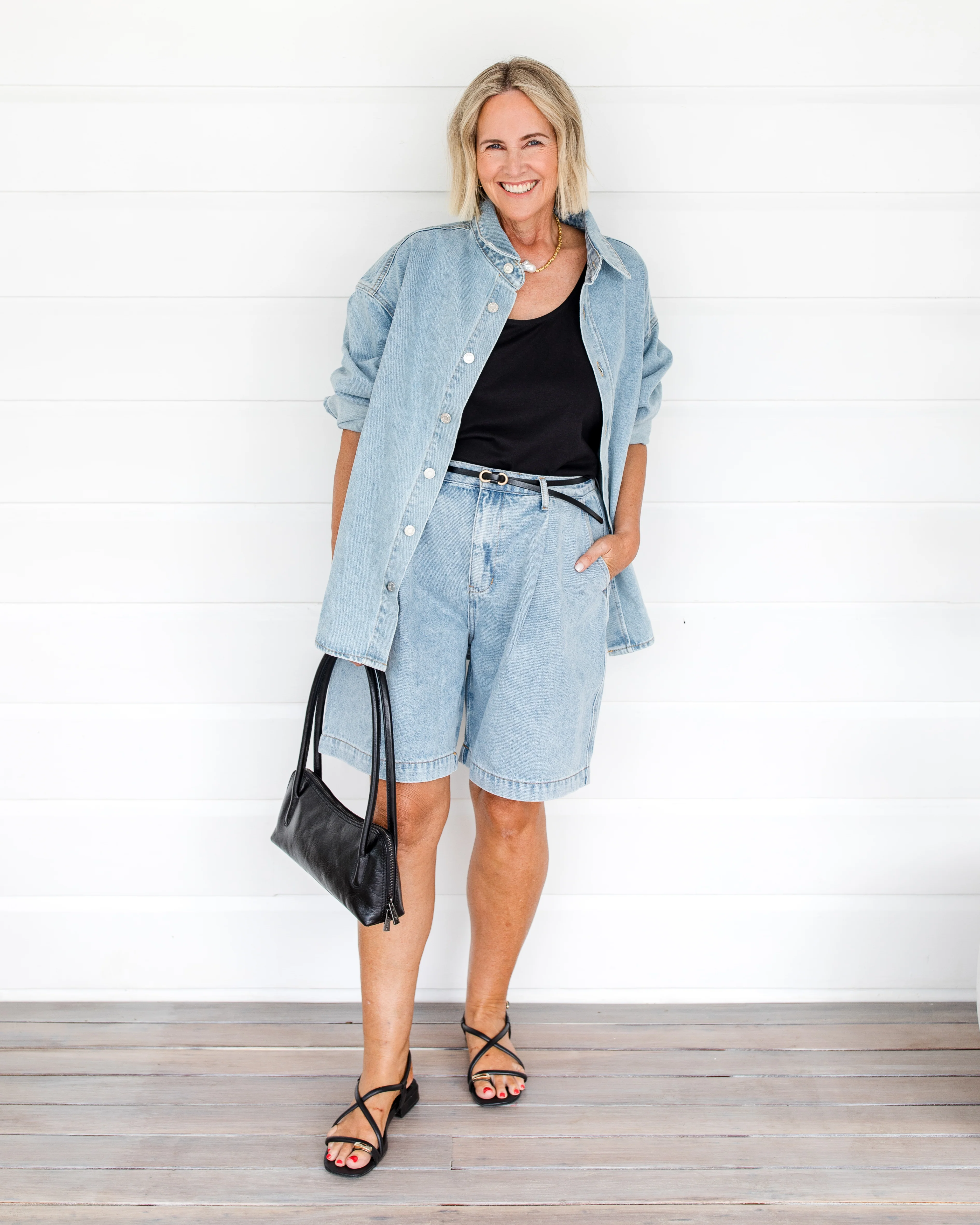 HARVEY Shorts Light Blue Denim - Image 7