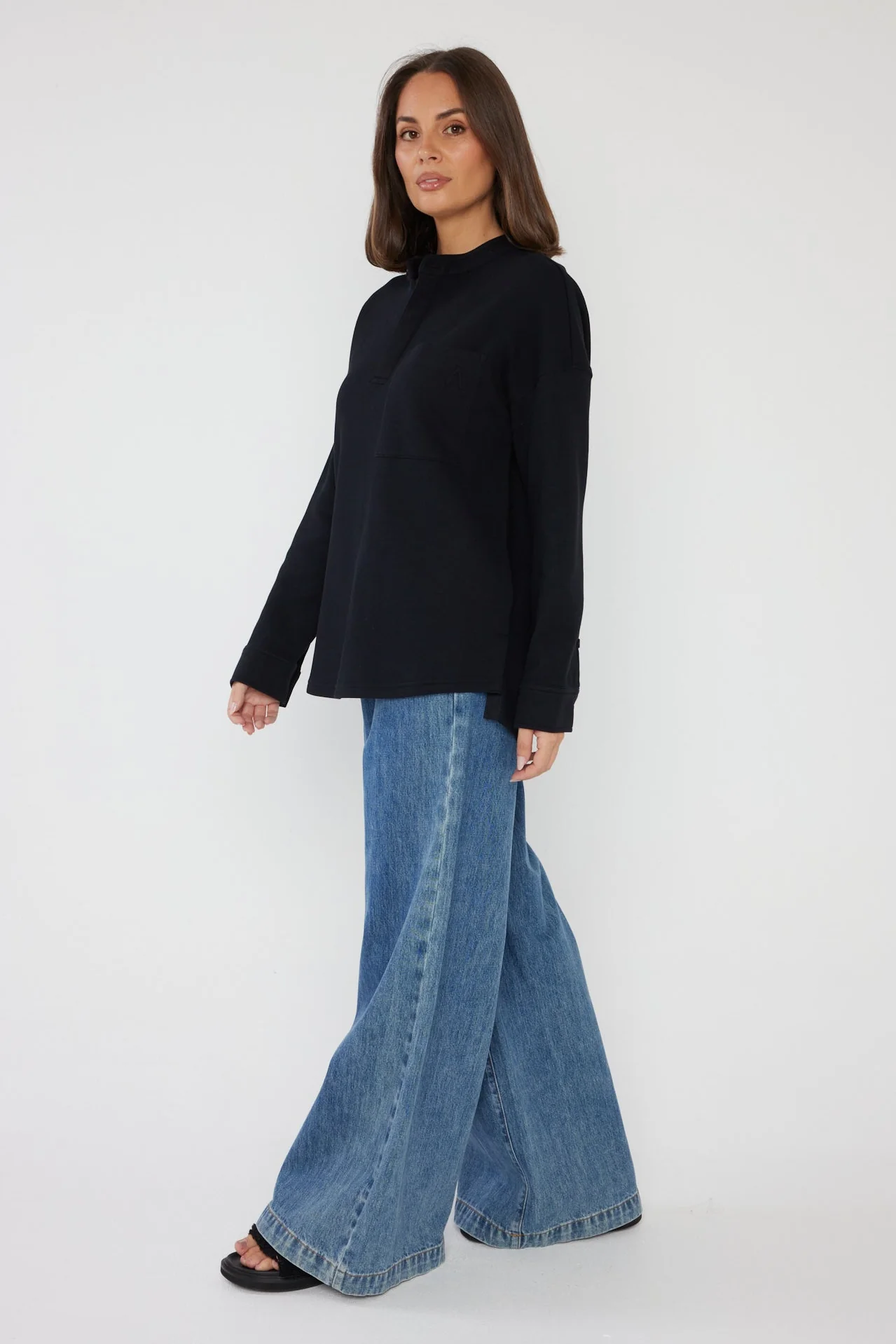 HENLEY Jumper Black - Image 9