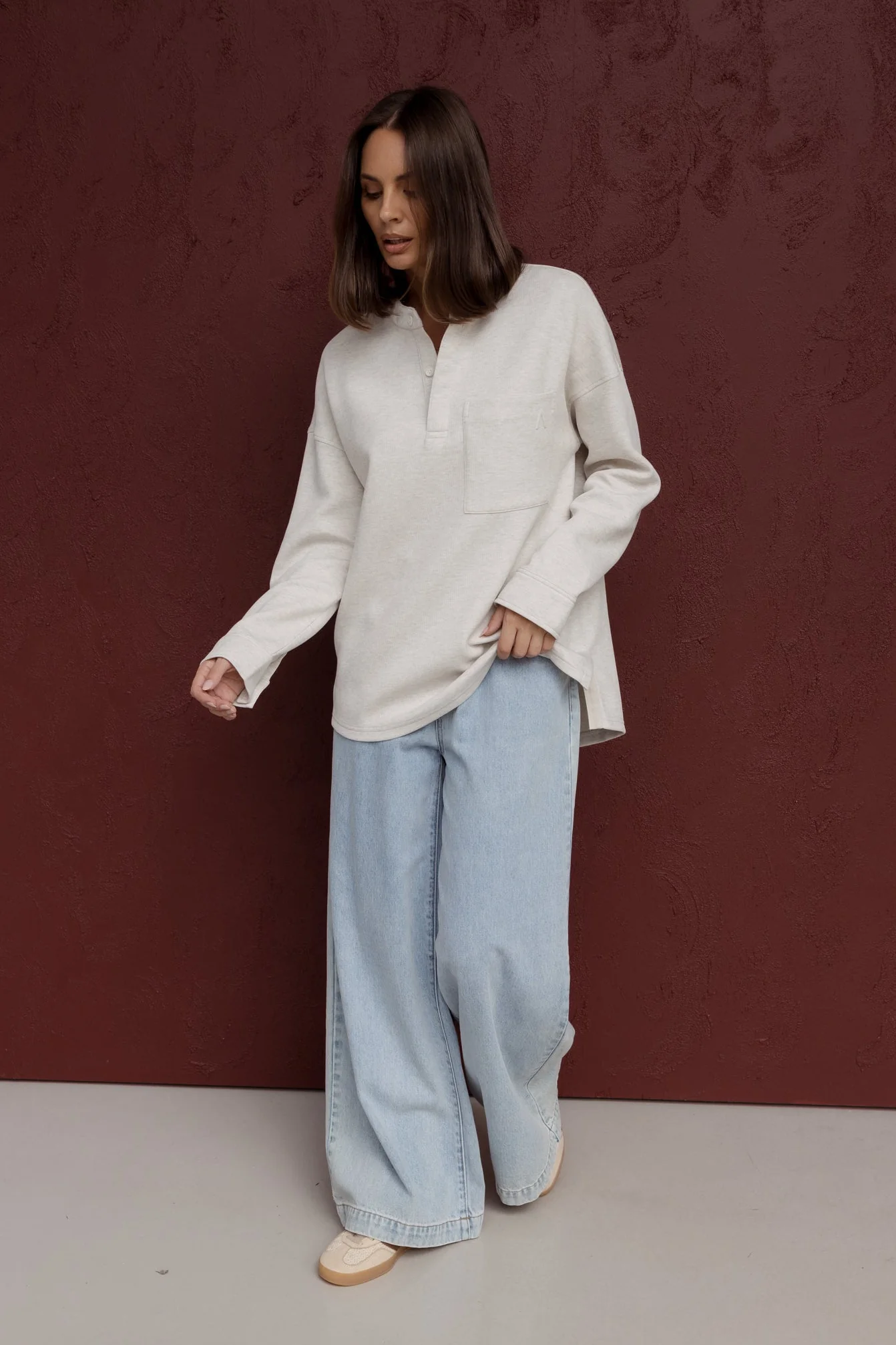 HENLEY Jumper Oat - Image 3