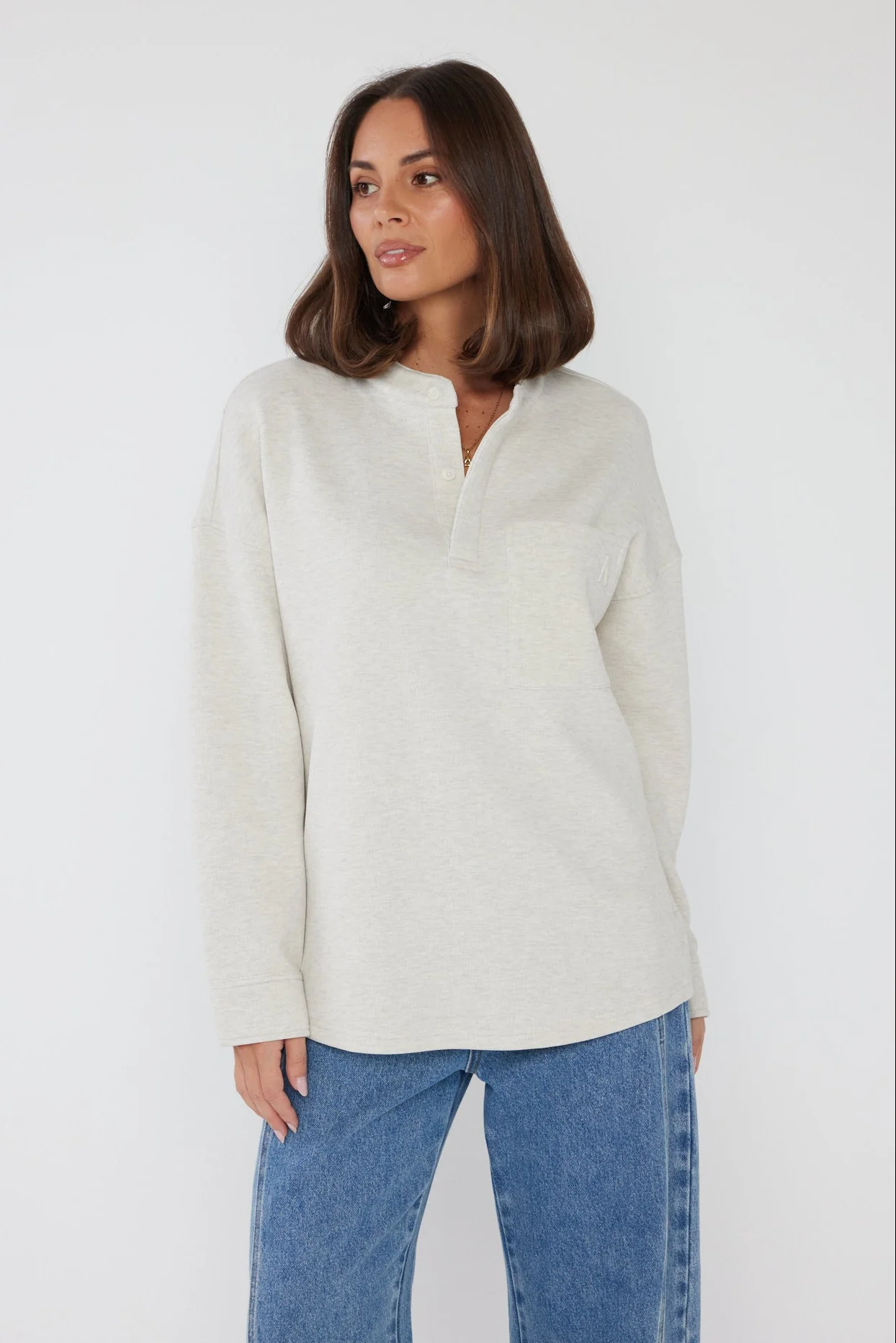 HENLEY Jumper Oat - Image 6