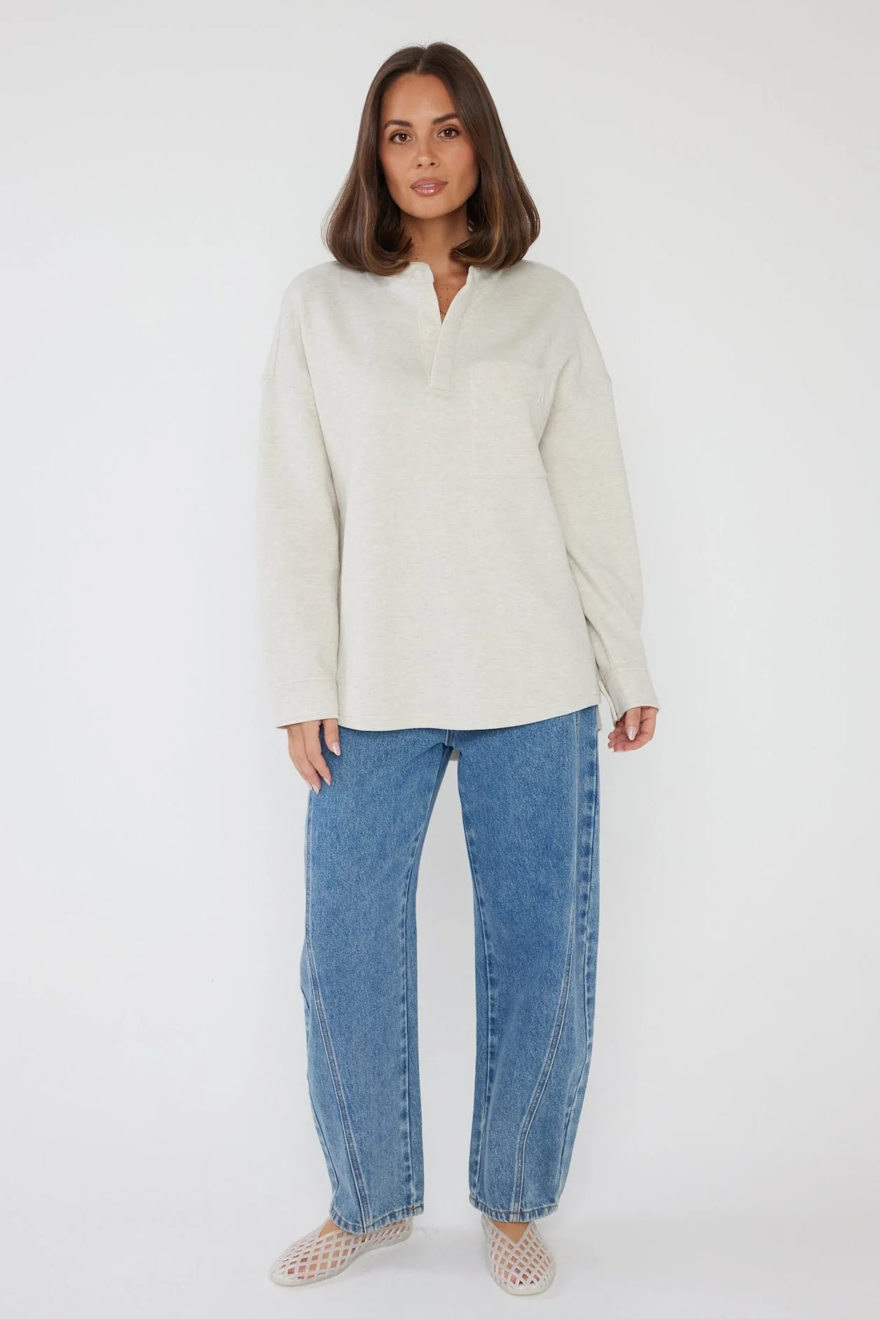 HENLEY Jumper Oat - Image 7