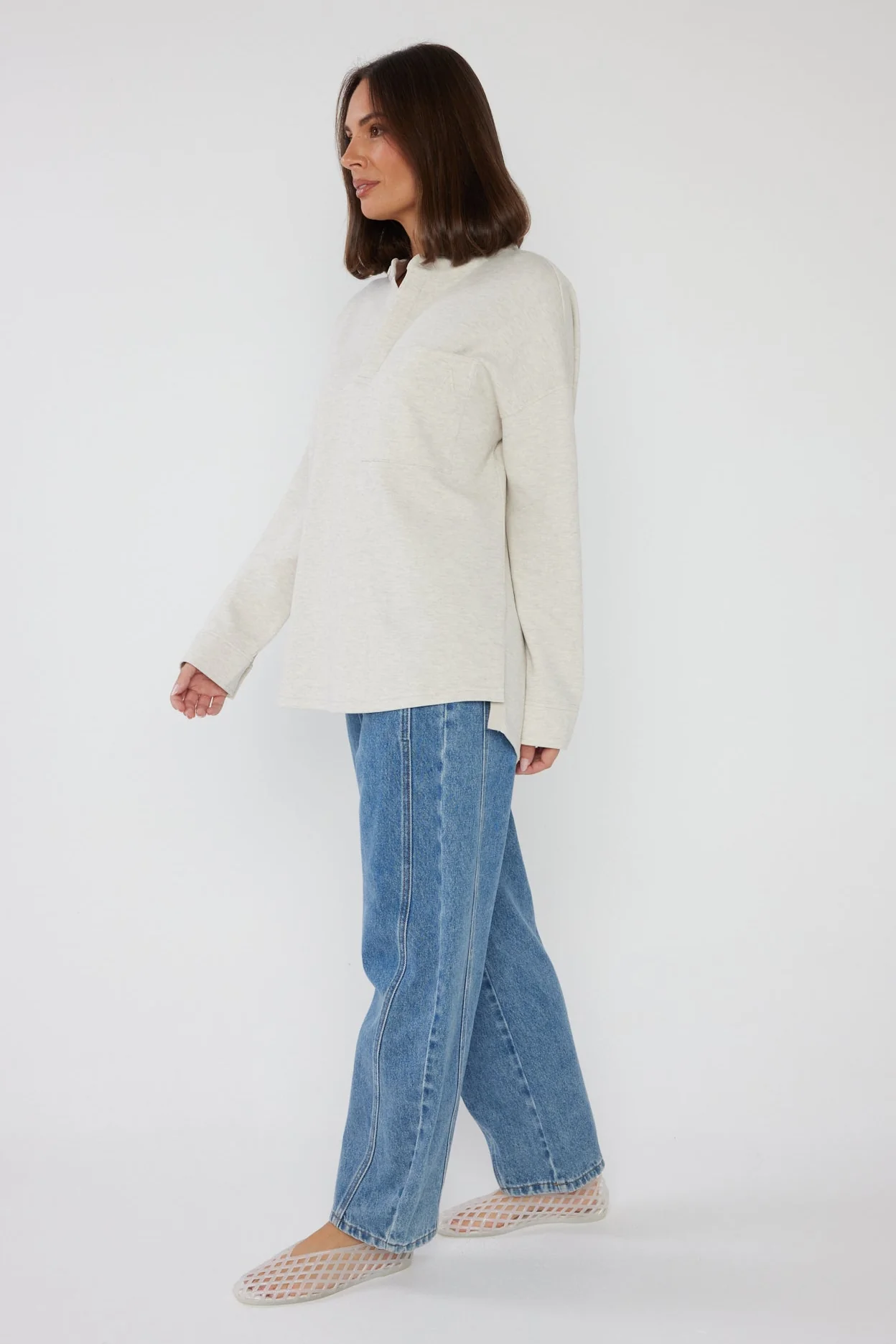 HENLEY Jumper Oat - Image 9