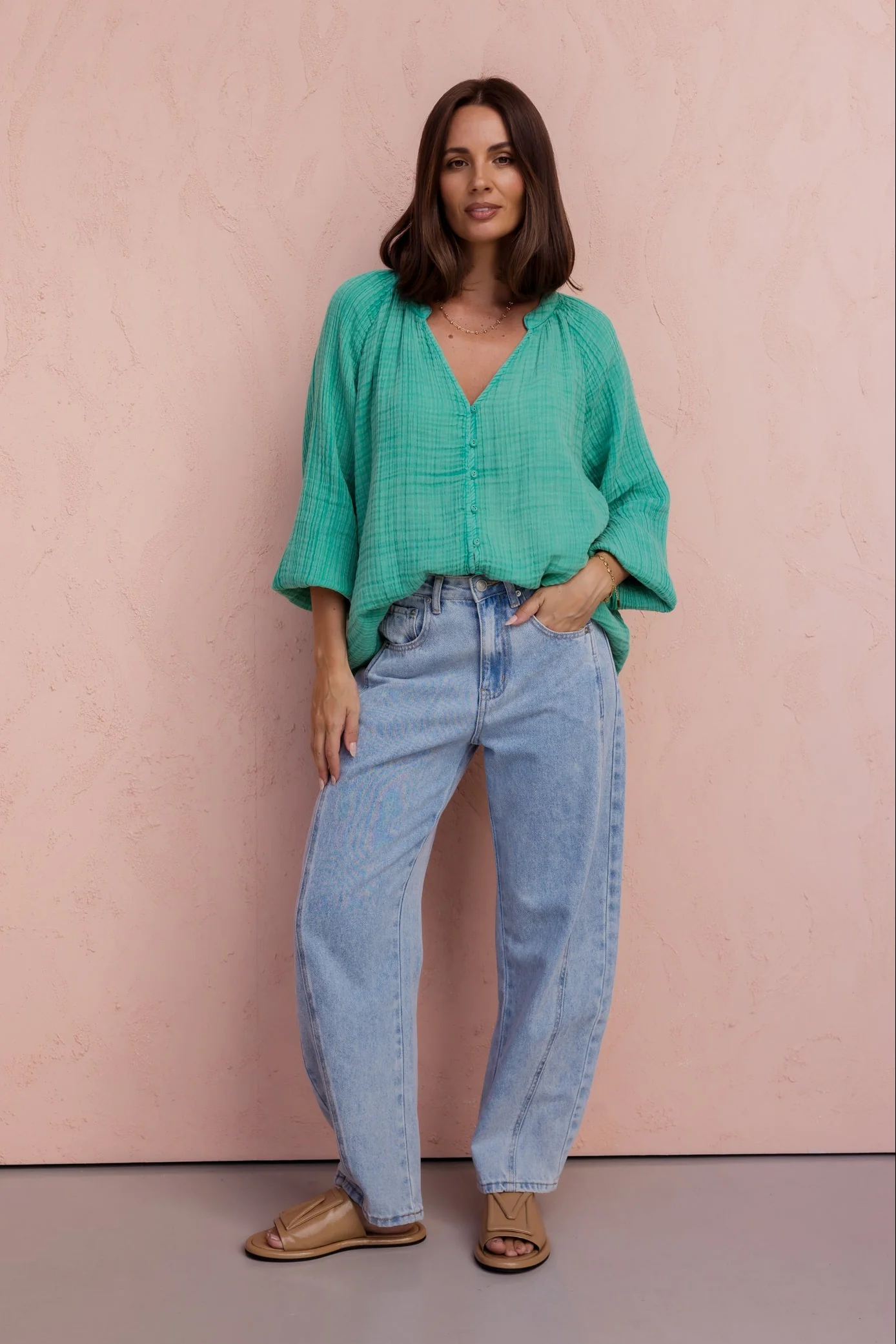 JAZ Blouse Emerald - Image 3