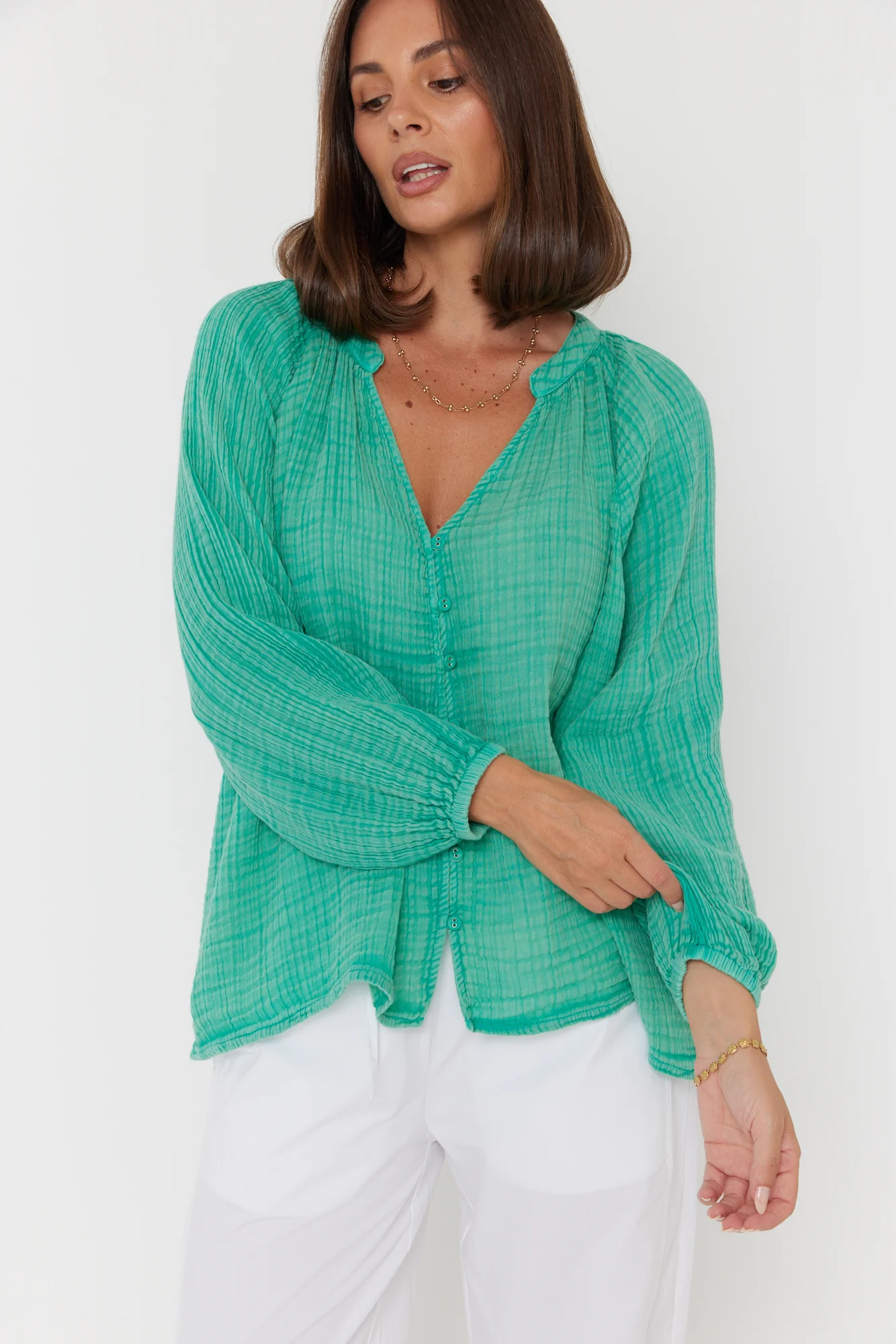 JAZ Blouse Emerald - Image 8