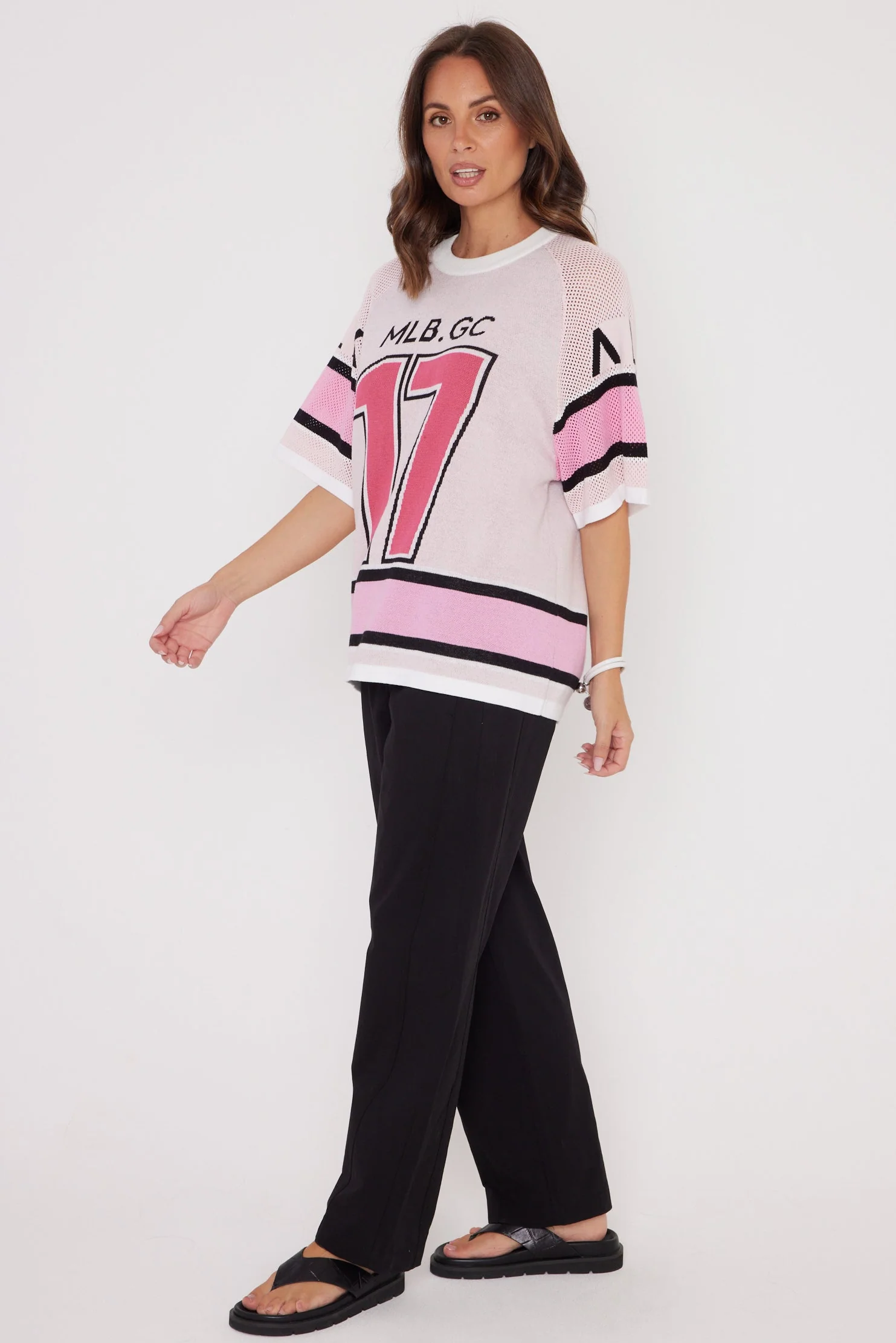 JESSIK Knit Top Pink - Image 10