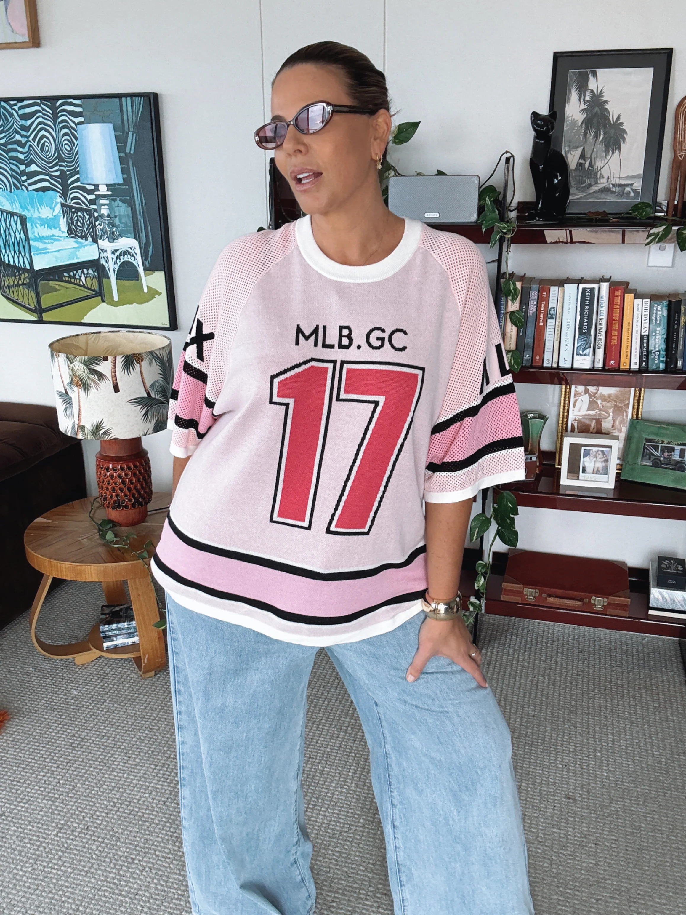 JESSIK Knit Top Pink - Image 4