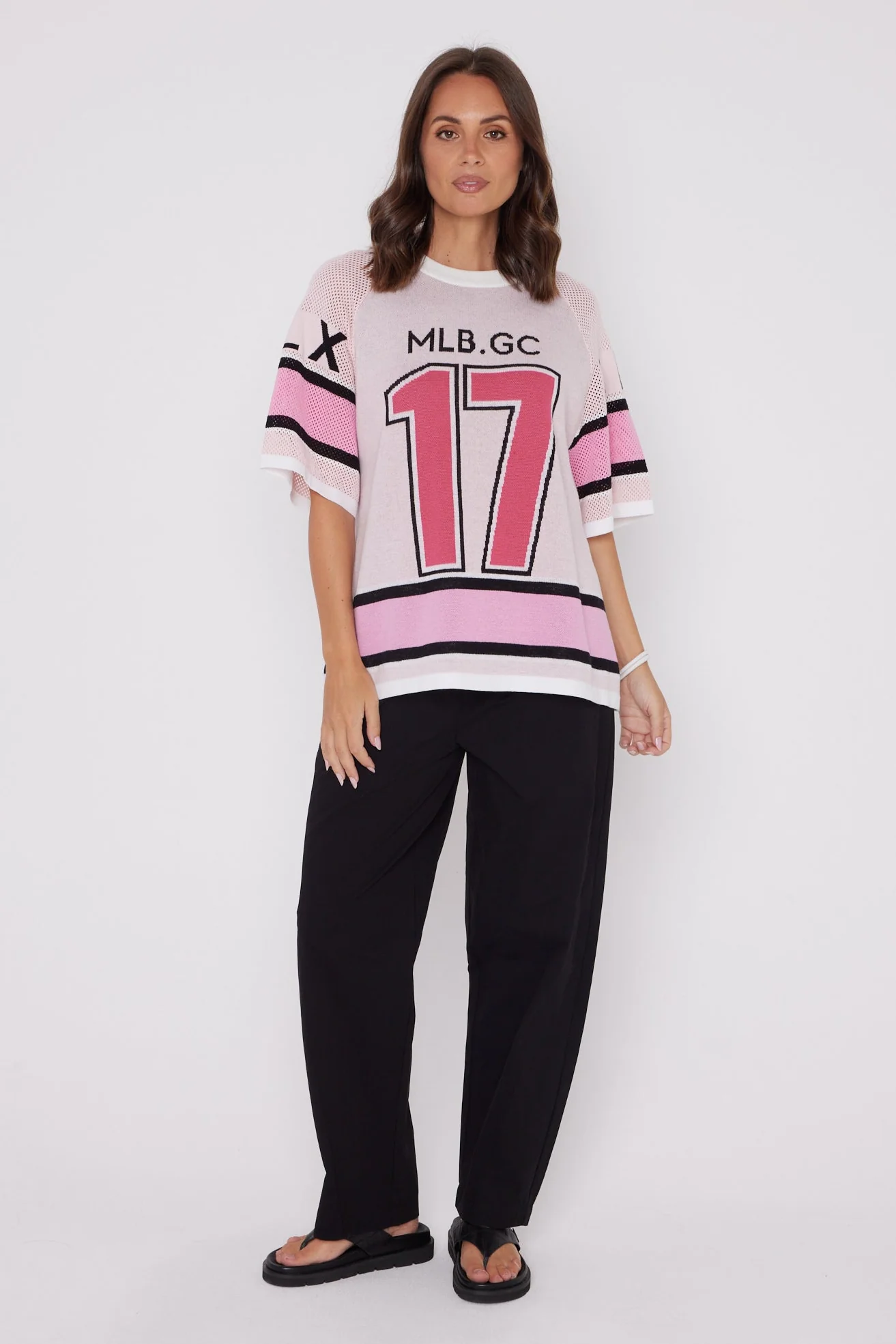JESSIK Knit Top Pink - Image 8