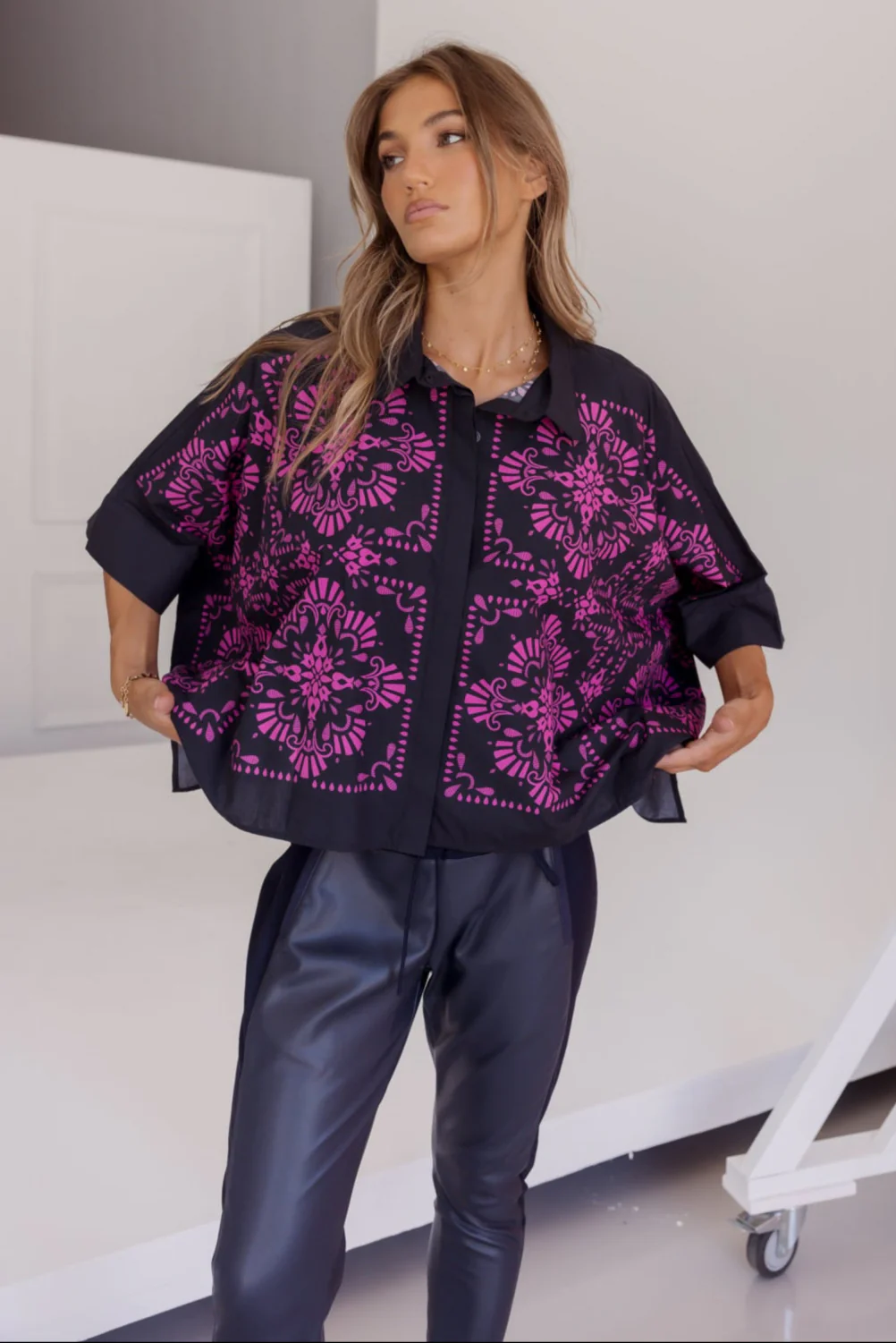 JHONAS Shirt Navy - Image 4