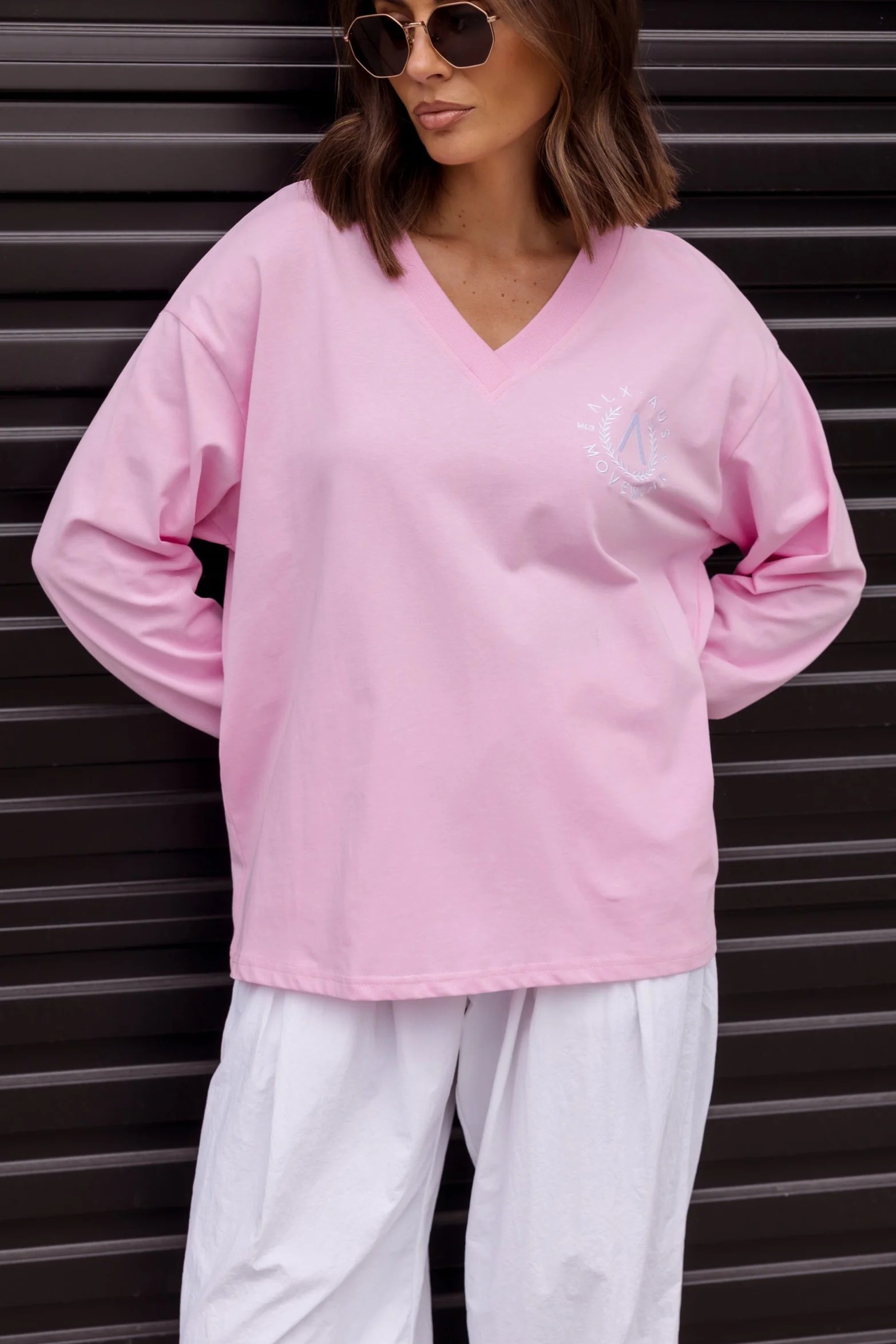 JOSSY Long Sleeve Top Pink