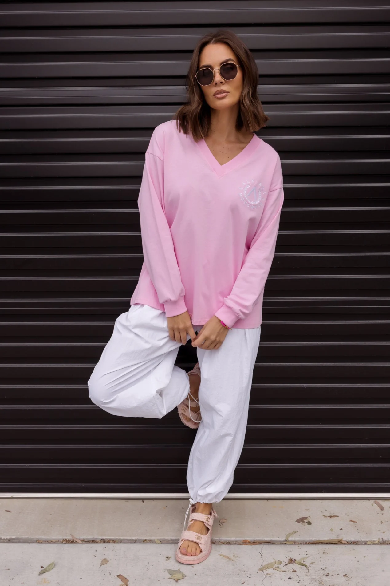 JOSSY Long Sleeve Top Pink - Image 2