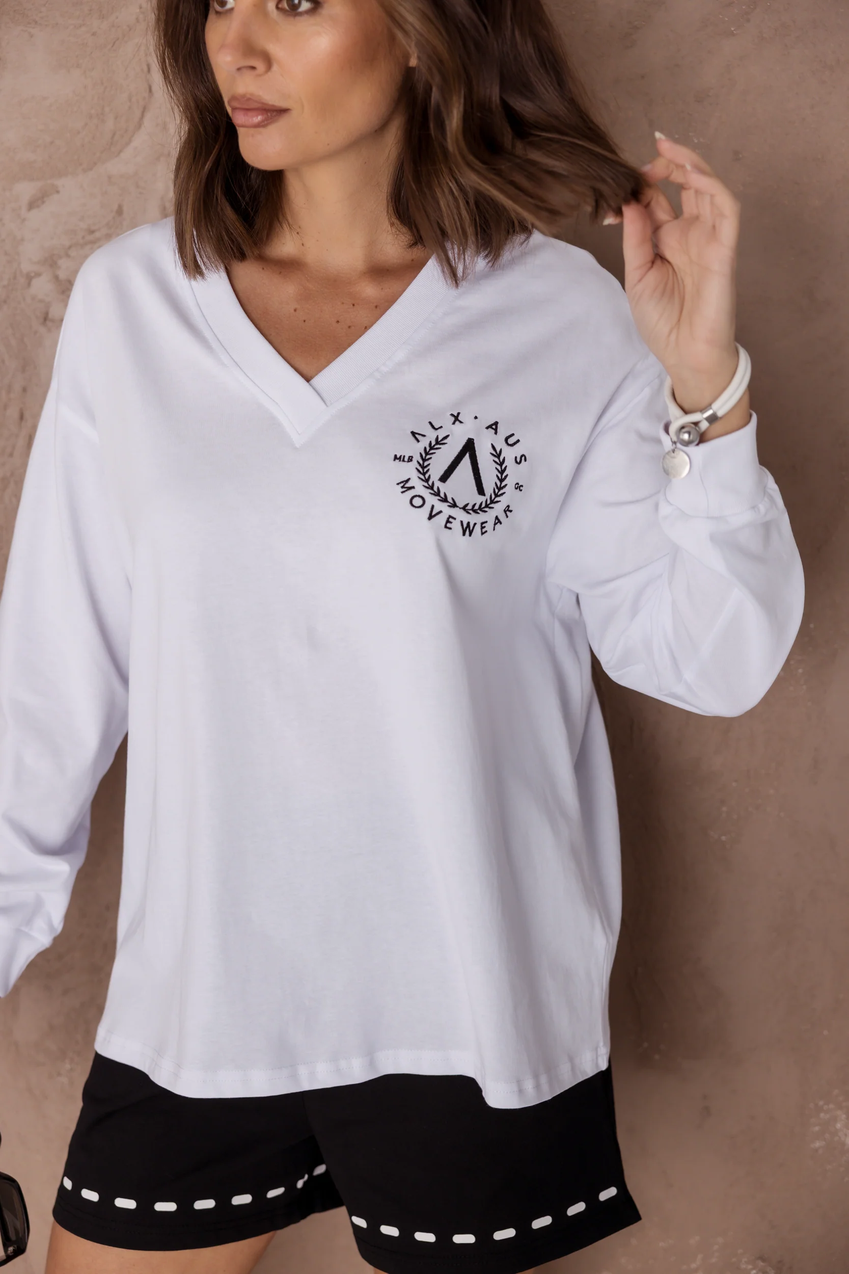 JOSSY Long Sleeve Top White - Image 2