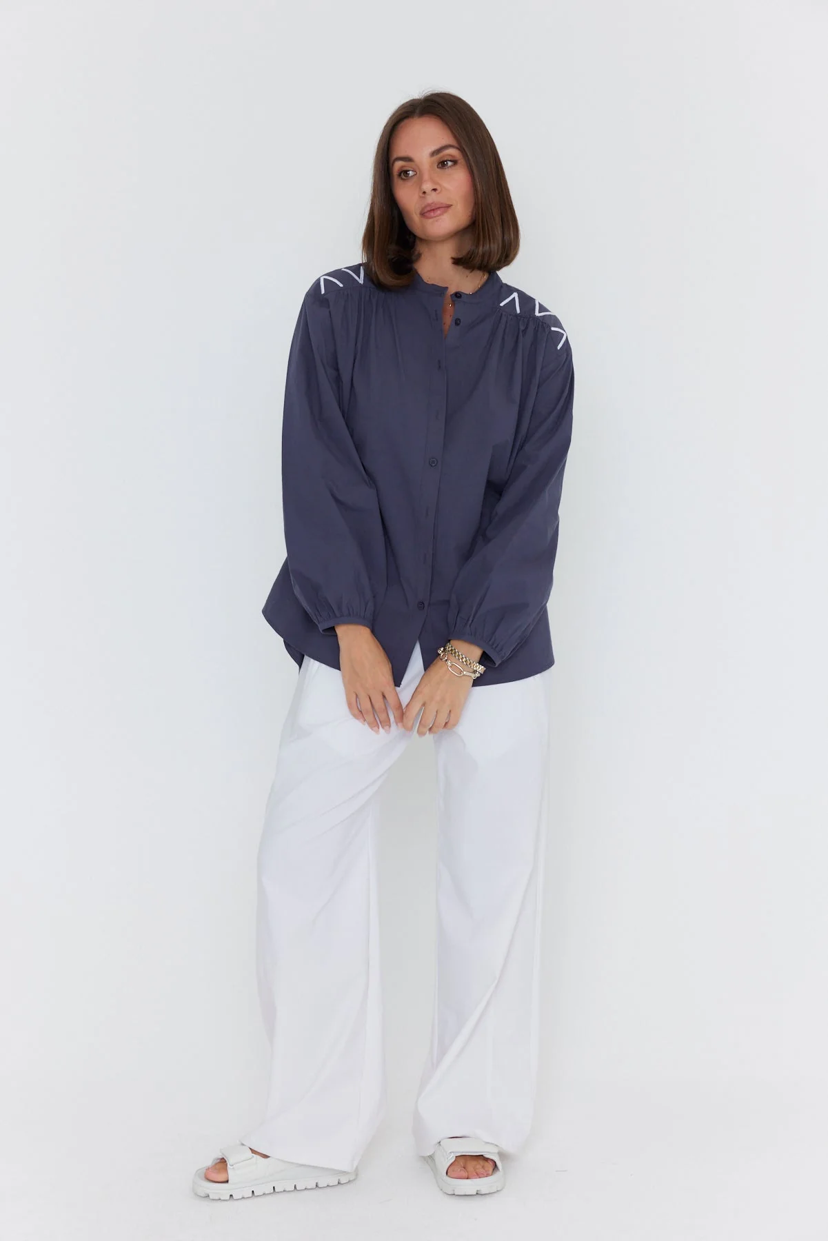 KNIGHT Blouse Charcoal - Image 5