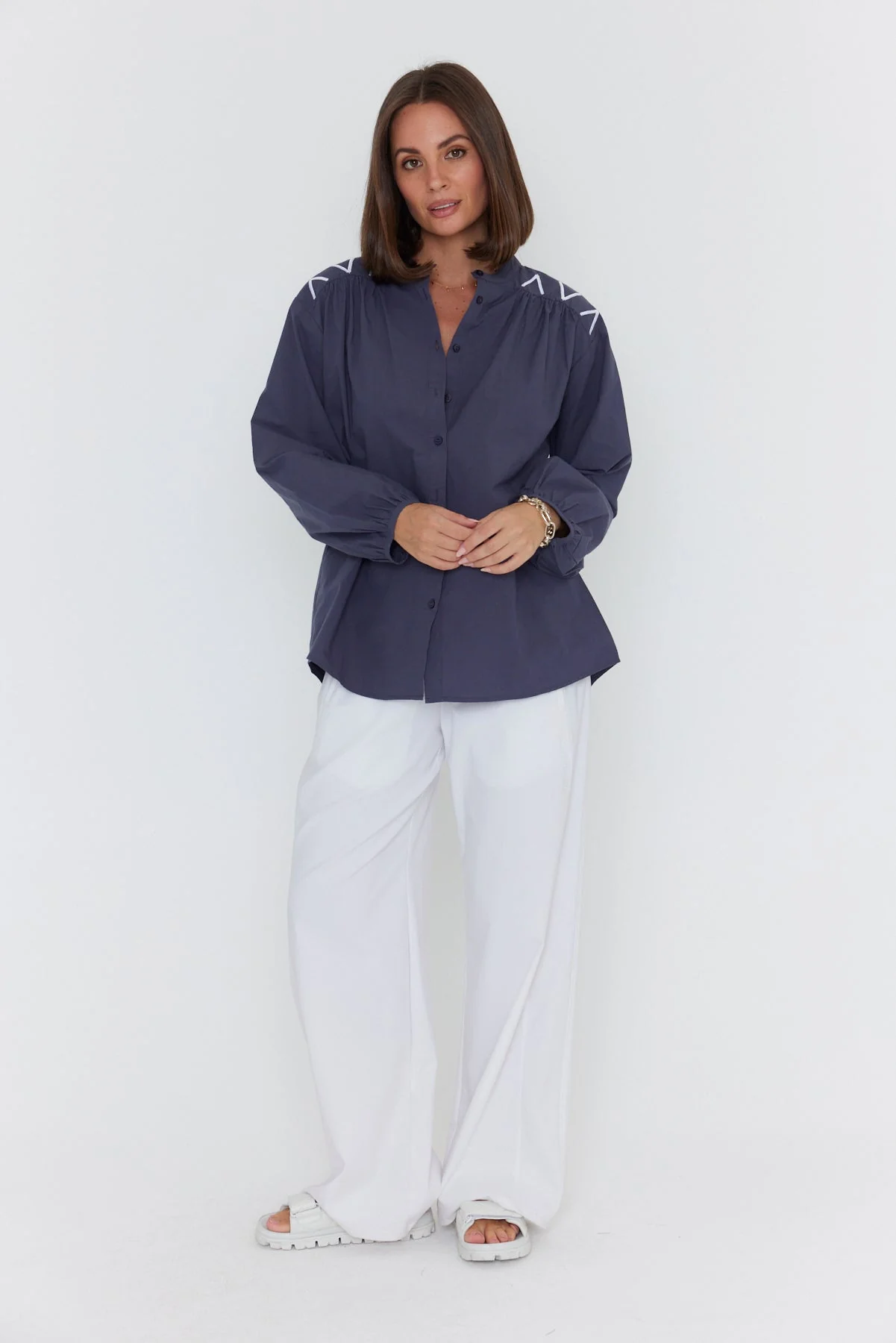 KNIGHT Blouse Charcoal - Image 6