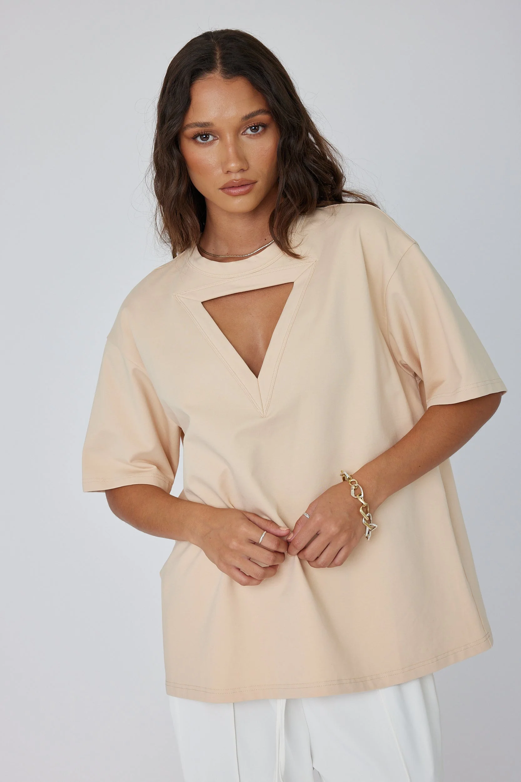 MARCUS T-Shirt Beige - Image 2