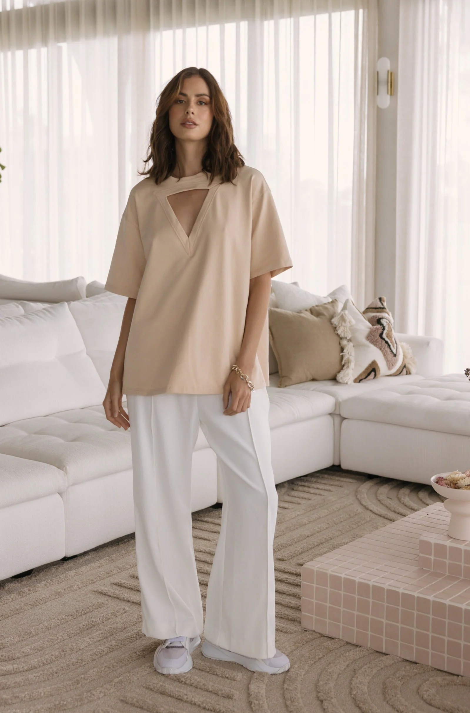 MARCUS T-Shirt Beige - Image 3