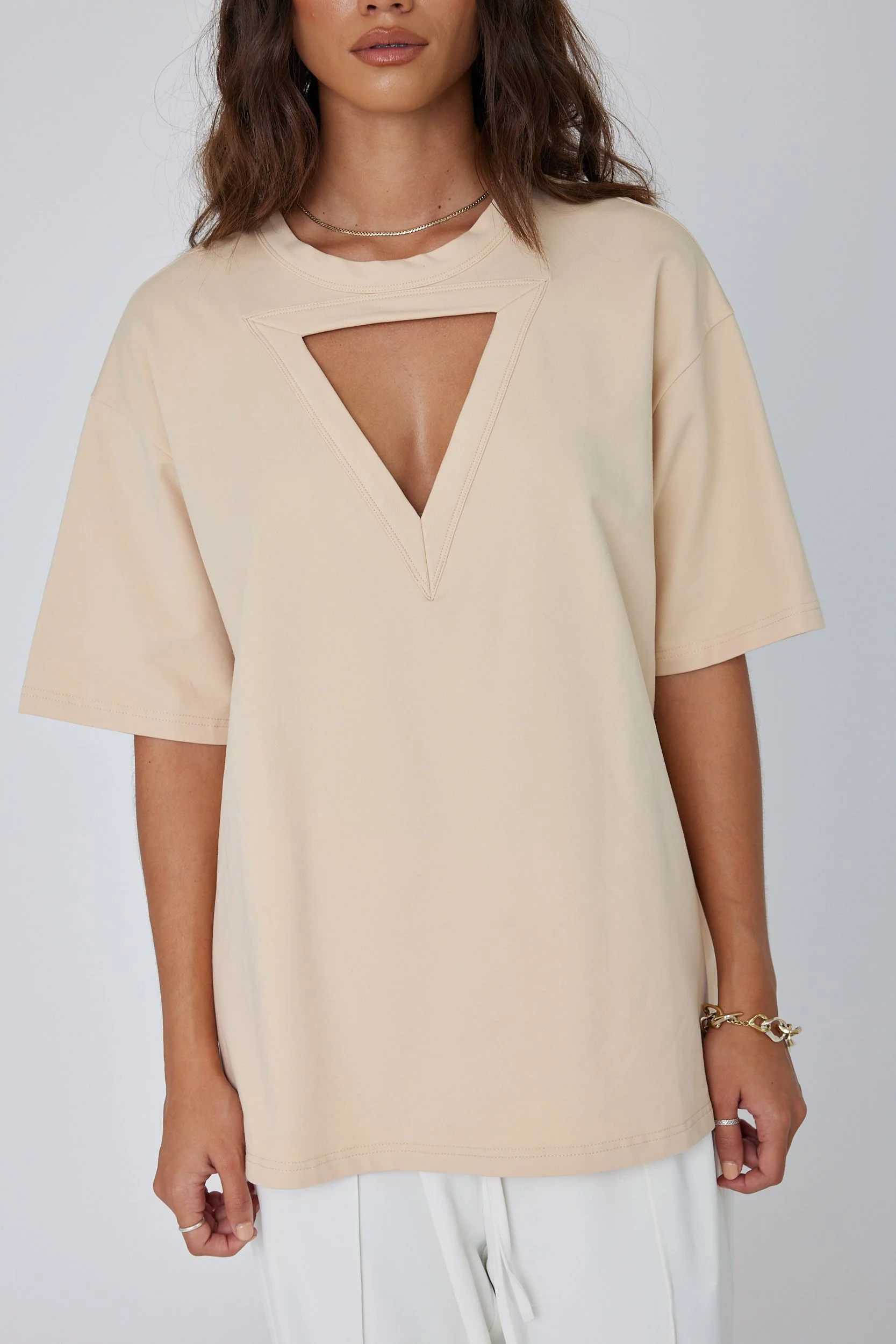 MARCUS T-Shirt Beige - Image 4