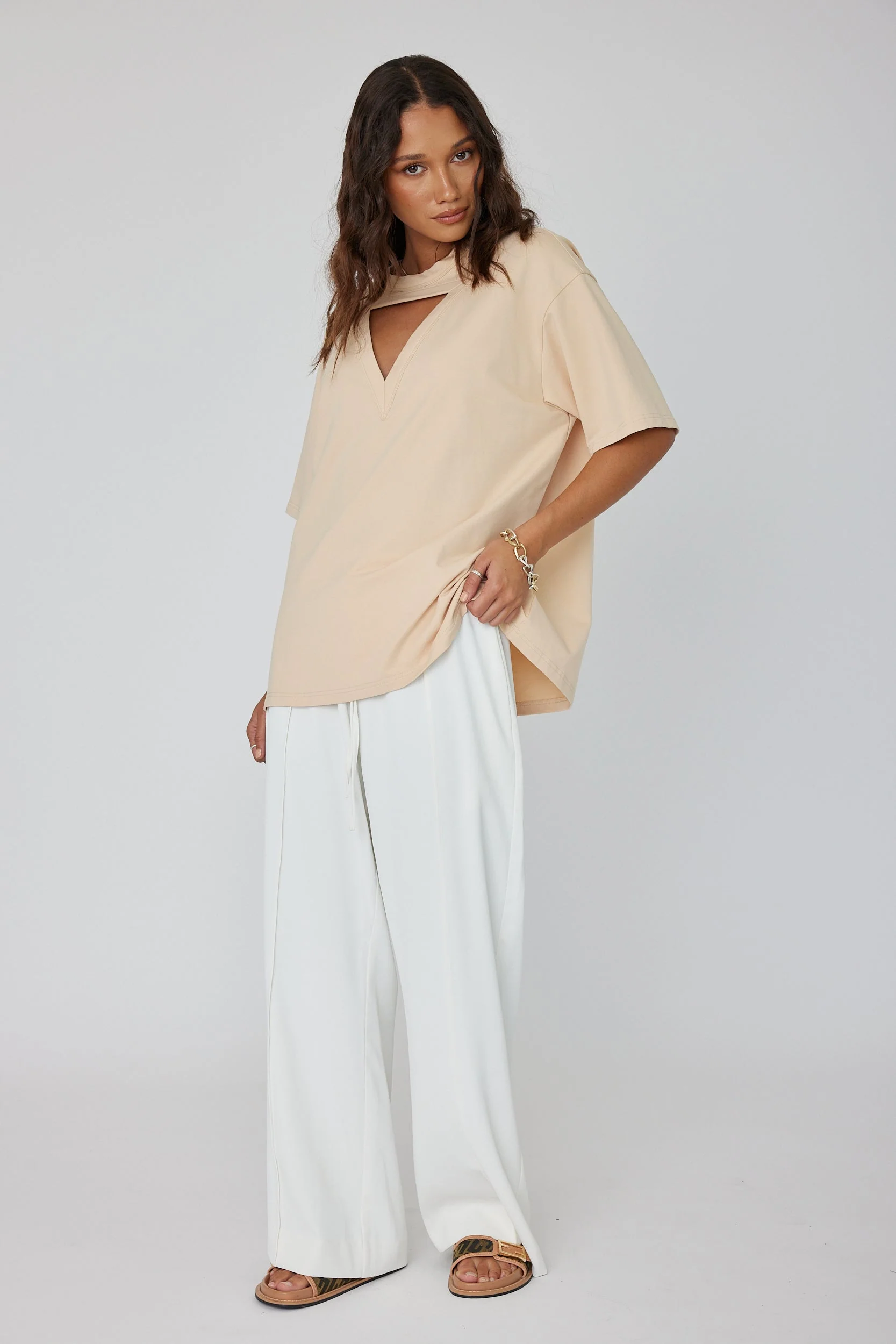 MARCUS T-Shirt Beige - Image 5