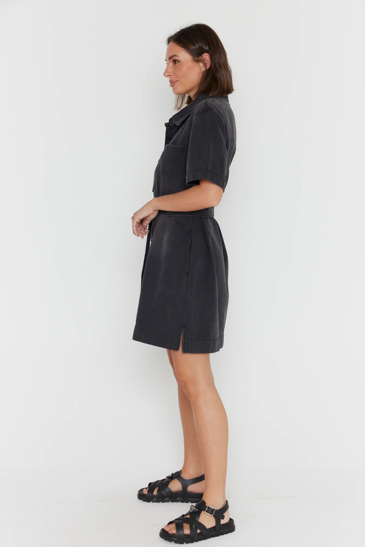 MILANO Dress Black Denim - Image 10