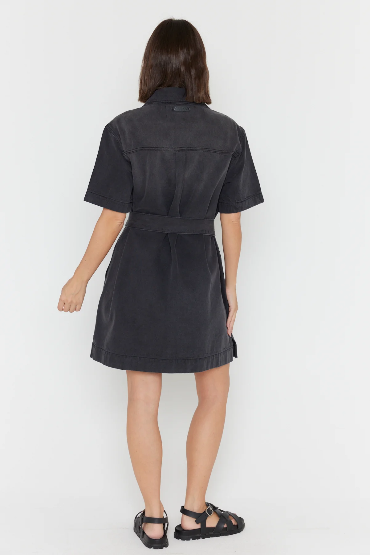 MILANO Dress Black Denim - Image 12