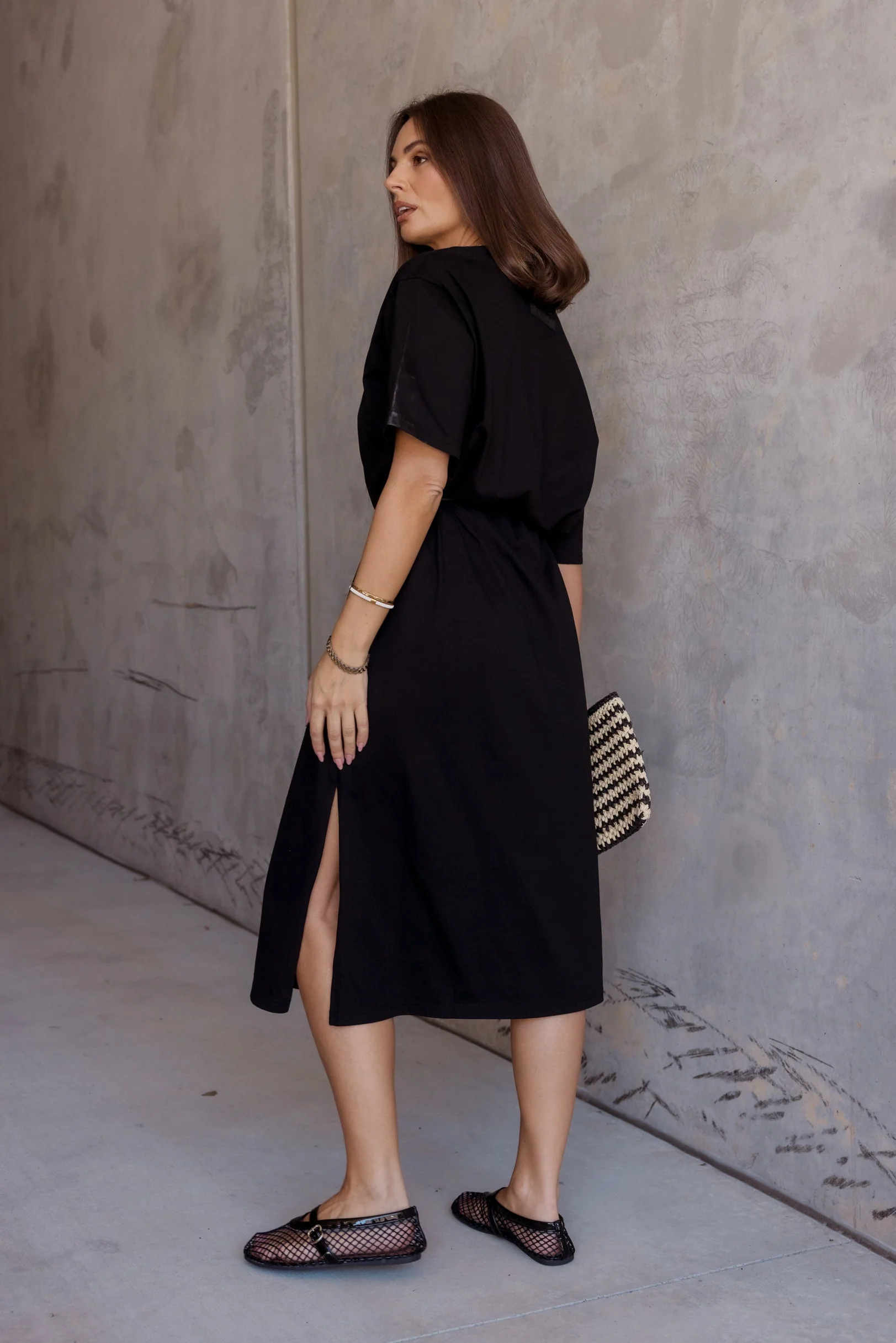NIX Midi Dress Black - Image 3