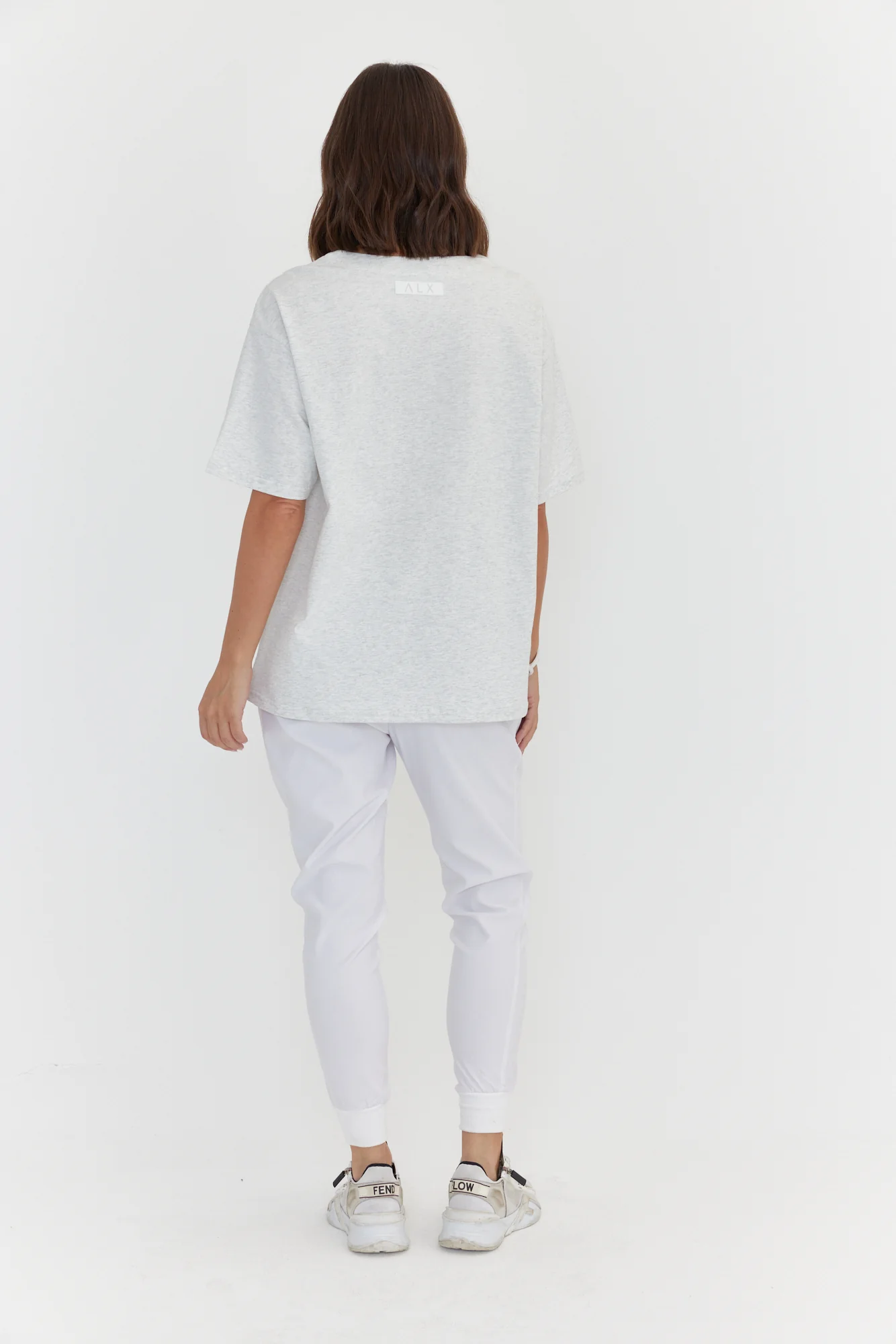 NIX V-Neck T-Shirt Grey Marle - Image 9