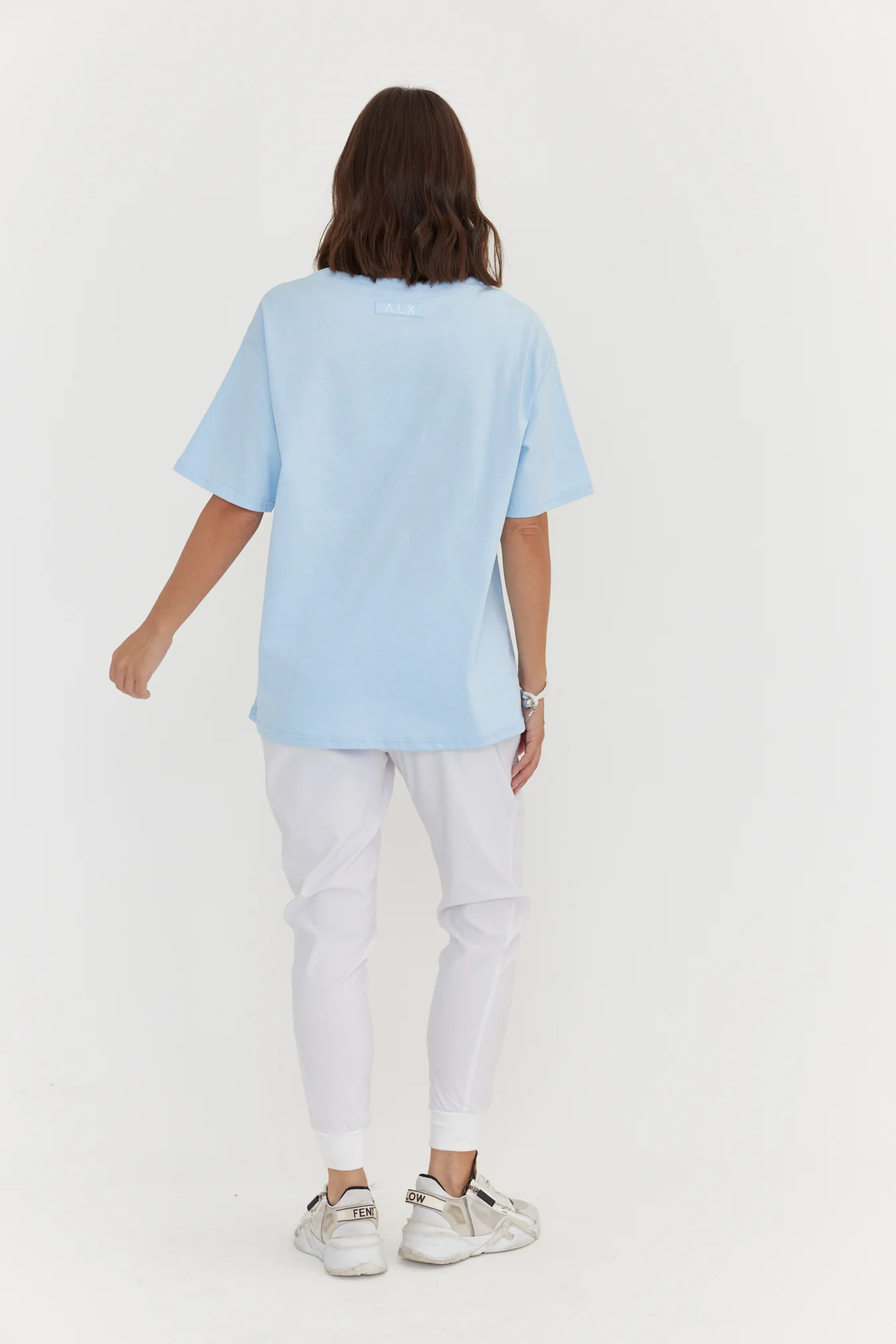 NIX V-Neck T-Shirt Light Blue - Image 11