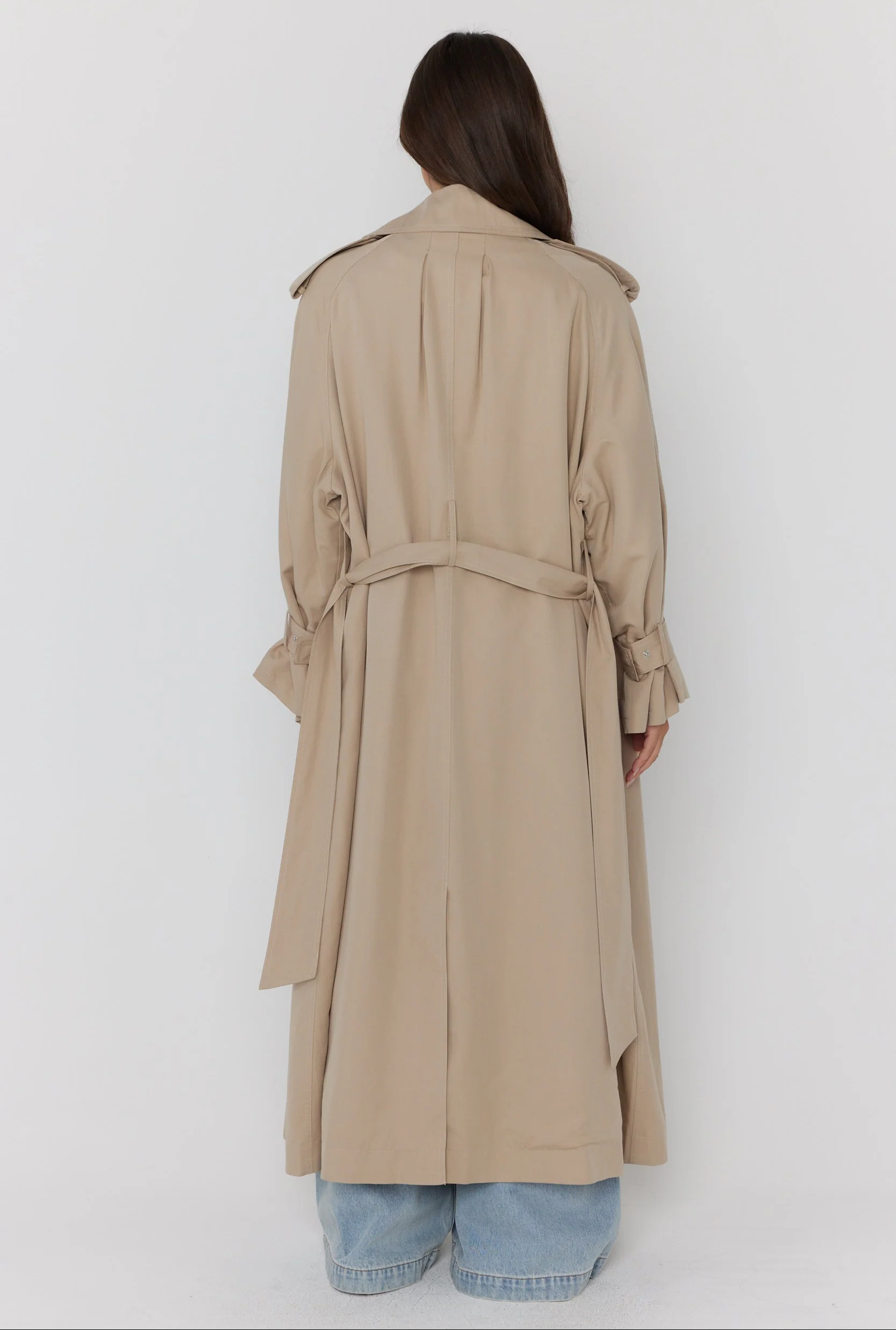 PASCAL Soft Maxi Trench Beige - Image 14