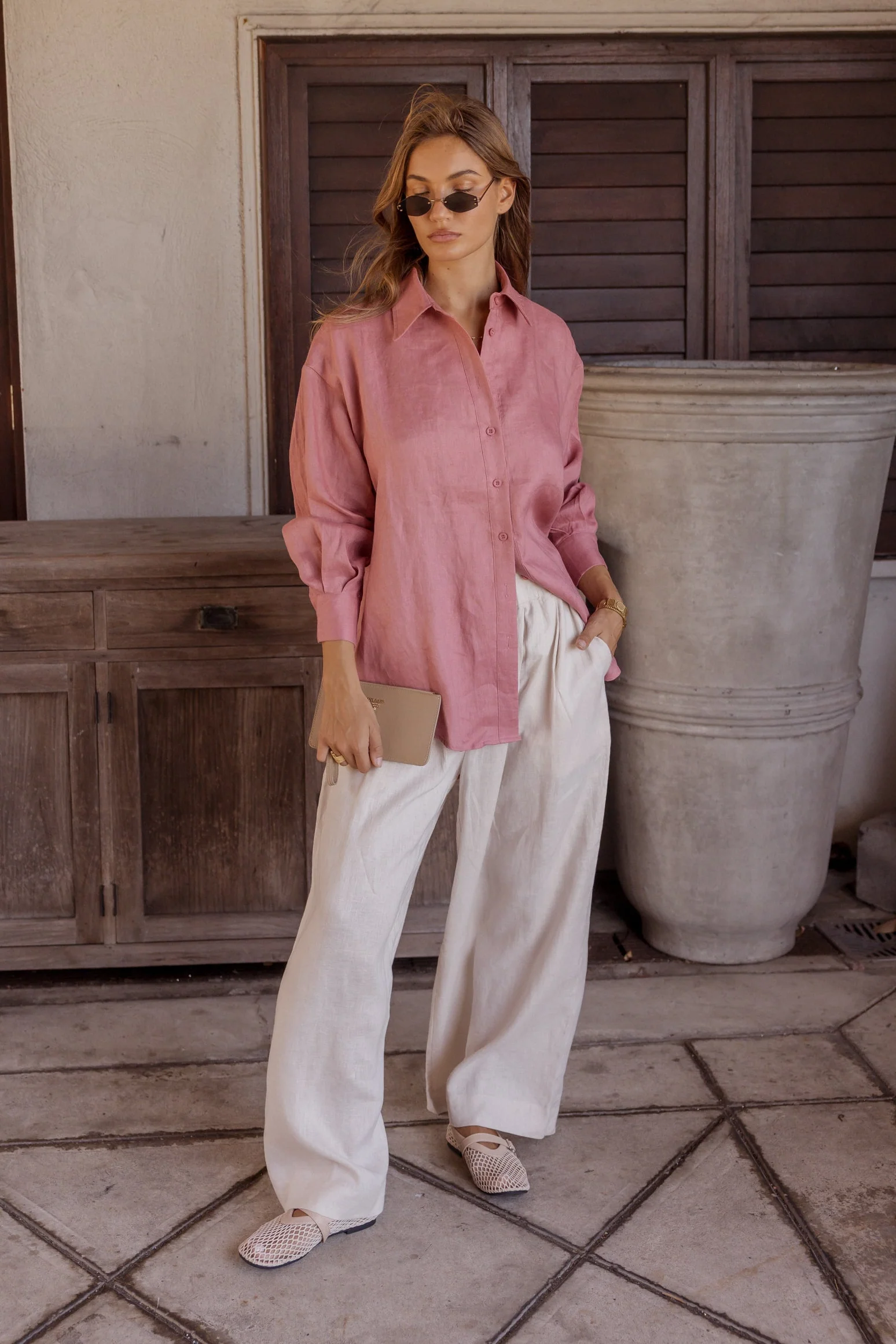 PLUTO Shirt Dusty Pink - Image 3