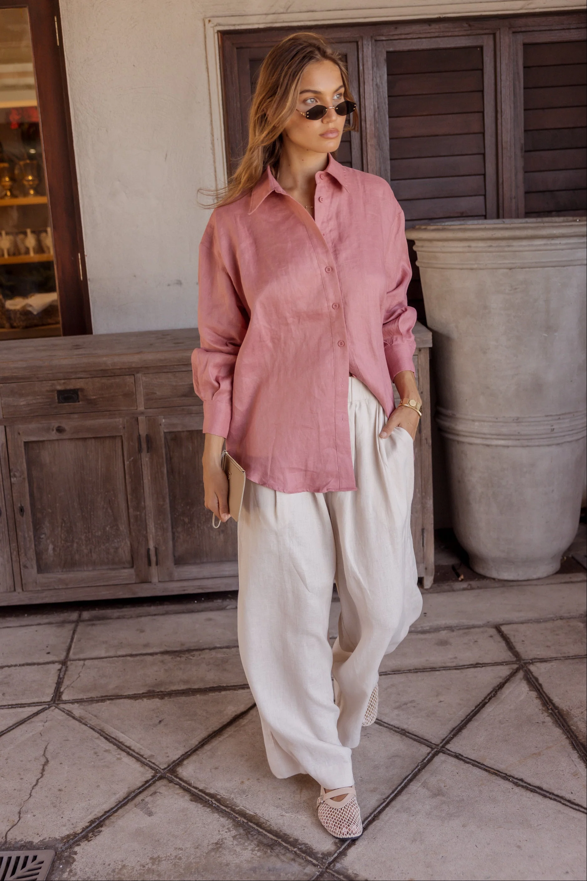 PLUTO Shirt Dusty Pink - Image 6