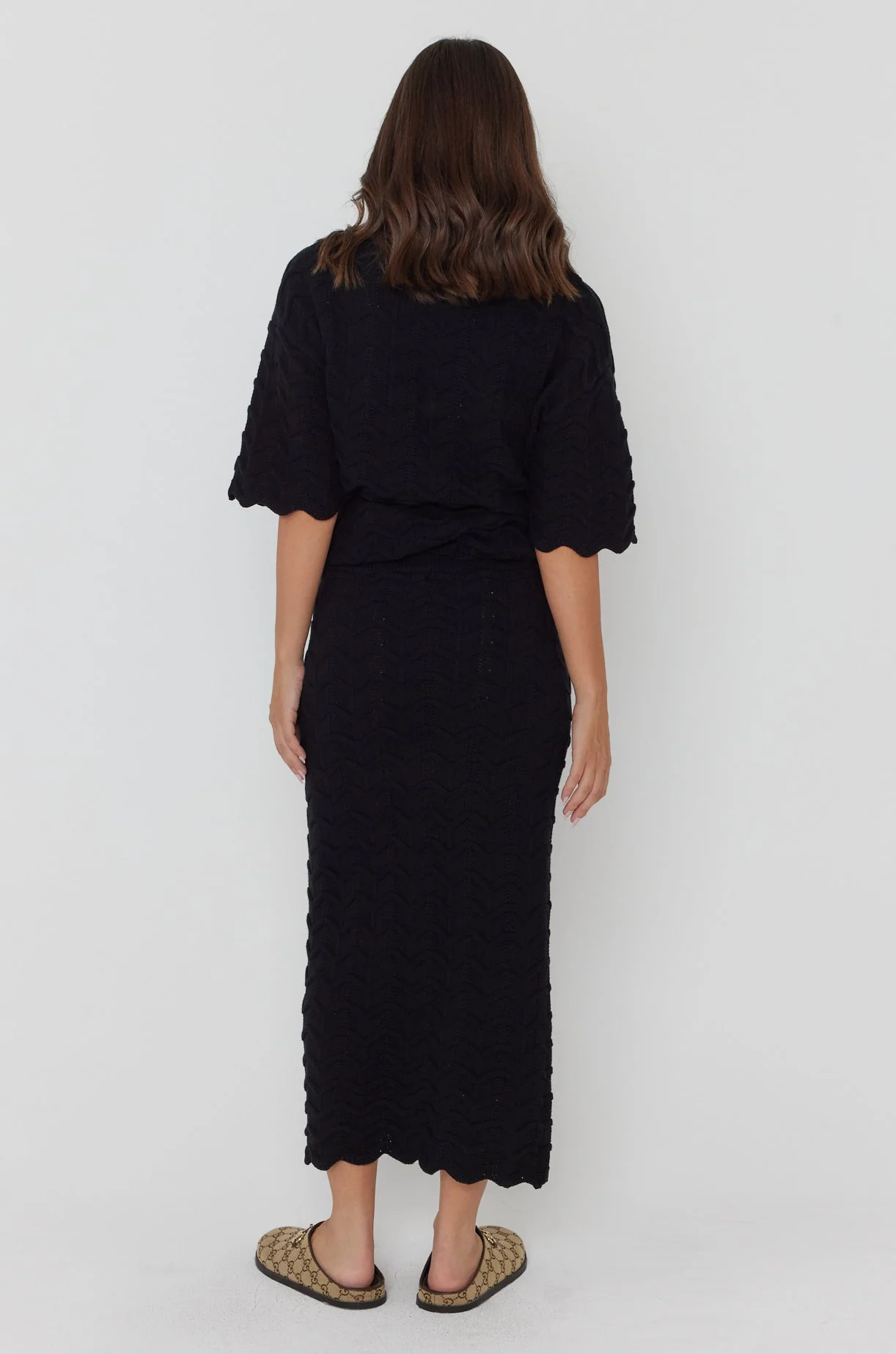 RATAN Knit Skirt Black - Image 10